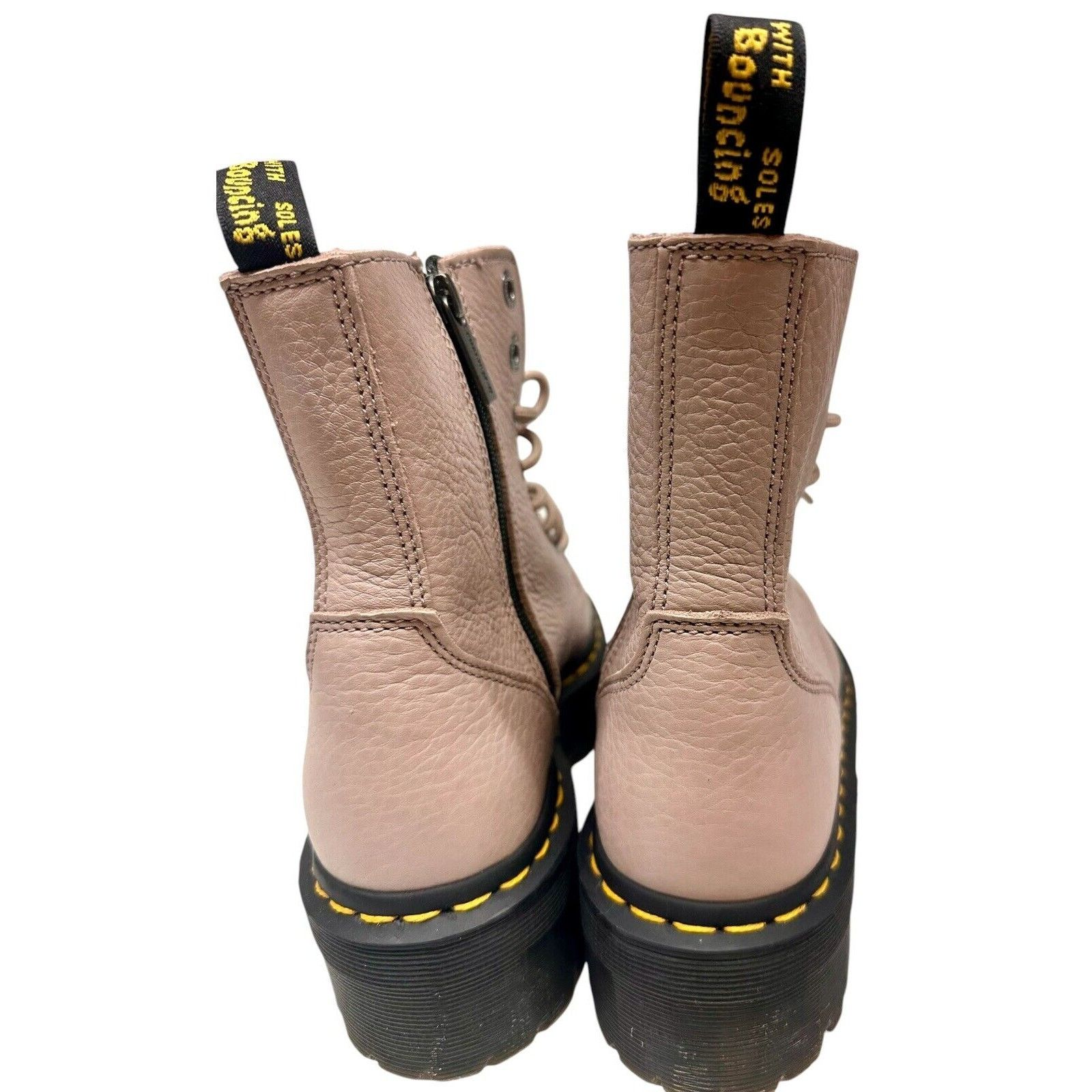 Dr. Martens Dr. Martens Jadon Platform Leather Boot - Taupe US 7 L Size US 7 / IT 37 - 4 Thumbnail