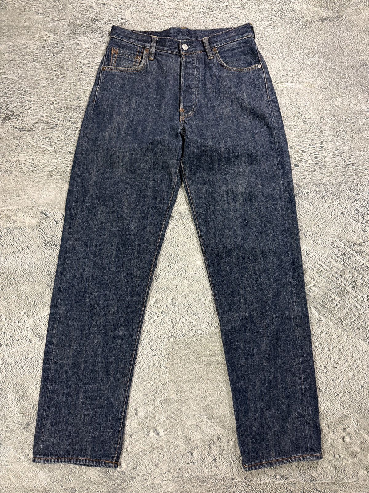 Evisu Evisu jeans white daicock big logo blue selvedge denim Size US 33 - 7 Thumbnail