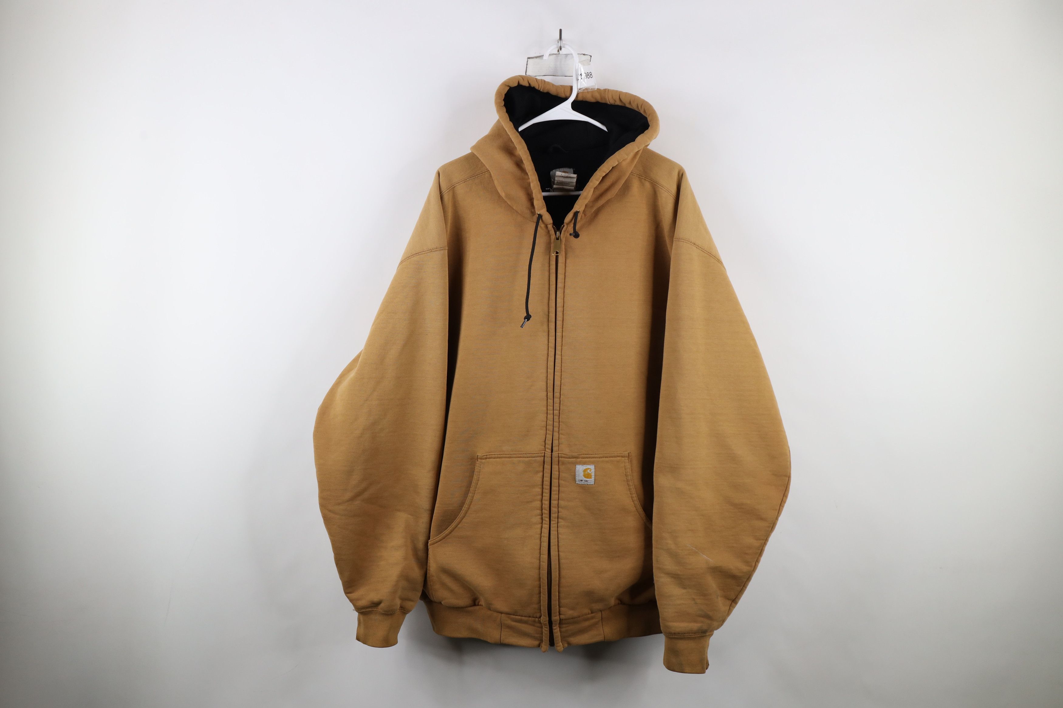 Carhartt × Vintage Vintage Y2K Carhartt Heavyweight Thermal Lined Hoodie Jacket Size US XXL / EU 58 / 5 - 1 Thumbnail