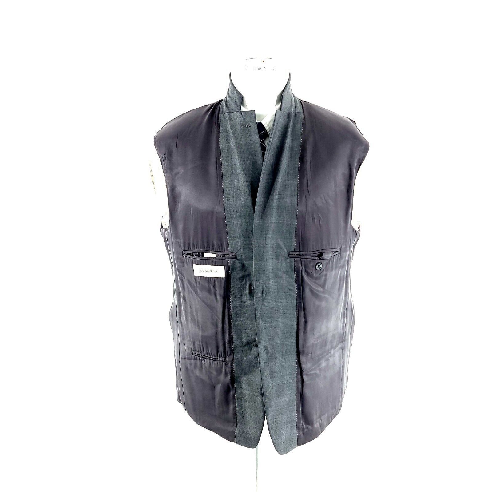 Joseph Abboud Joseph Abboud Wool 2 Button Gray Plaid Blazer 40S Or Slim 42 Size 40S - 9 Thumbnail