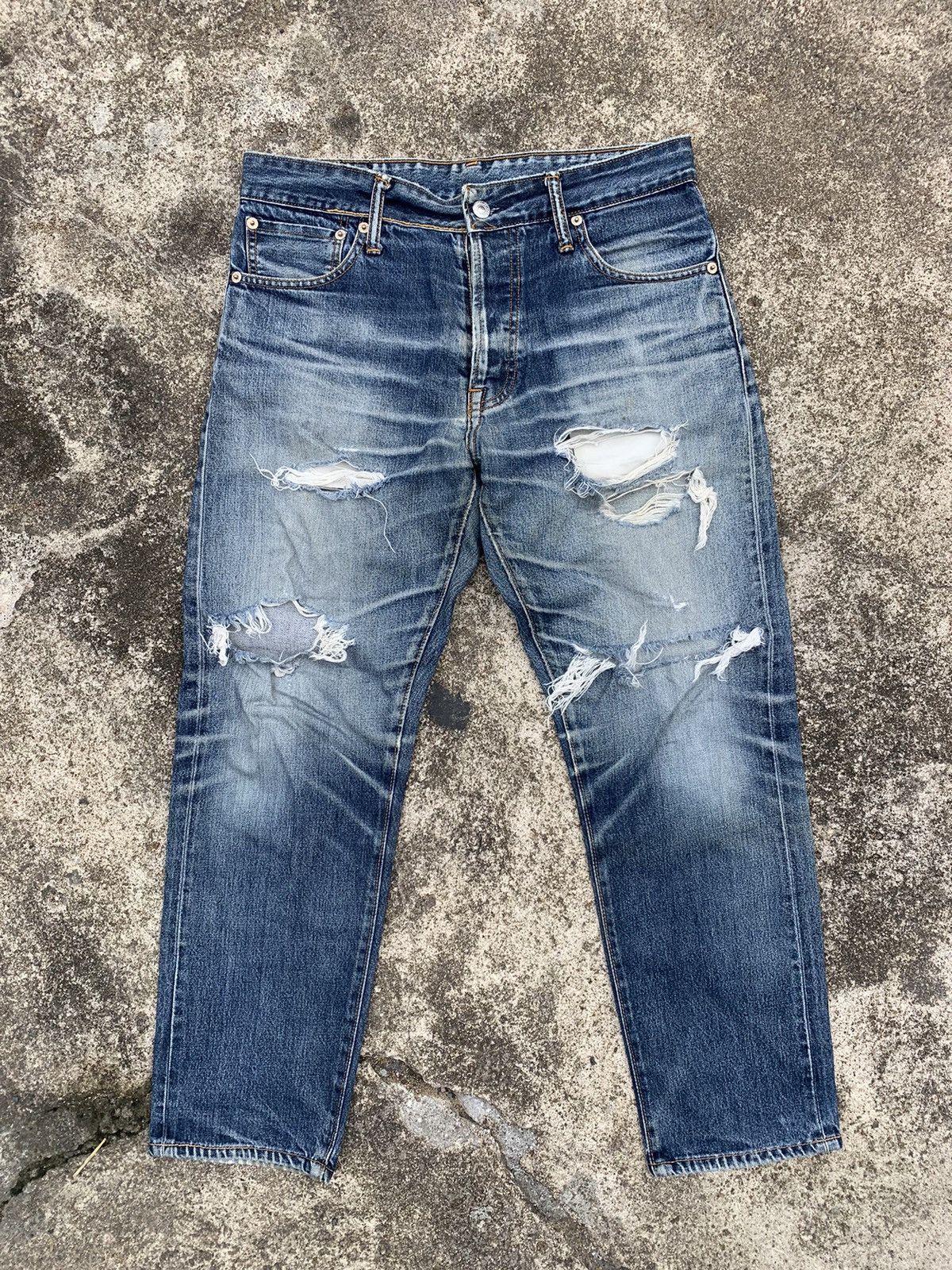 Levi's × Levi's Vintage Clothing Levi's 501 Blue Wash Selvedge Size US 32 / EU 48 - 1 Thumbnail