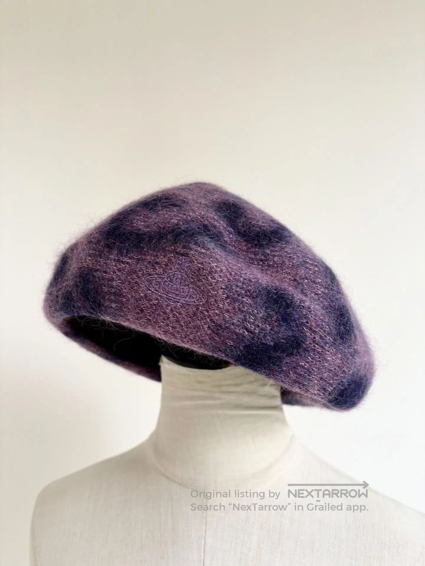 Vivienne Westwood Vivienne Westwood Vintage Purple Leopard Beret. Size ONE SIZE - 1 Thumbnail