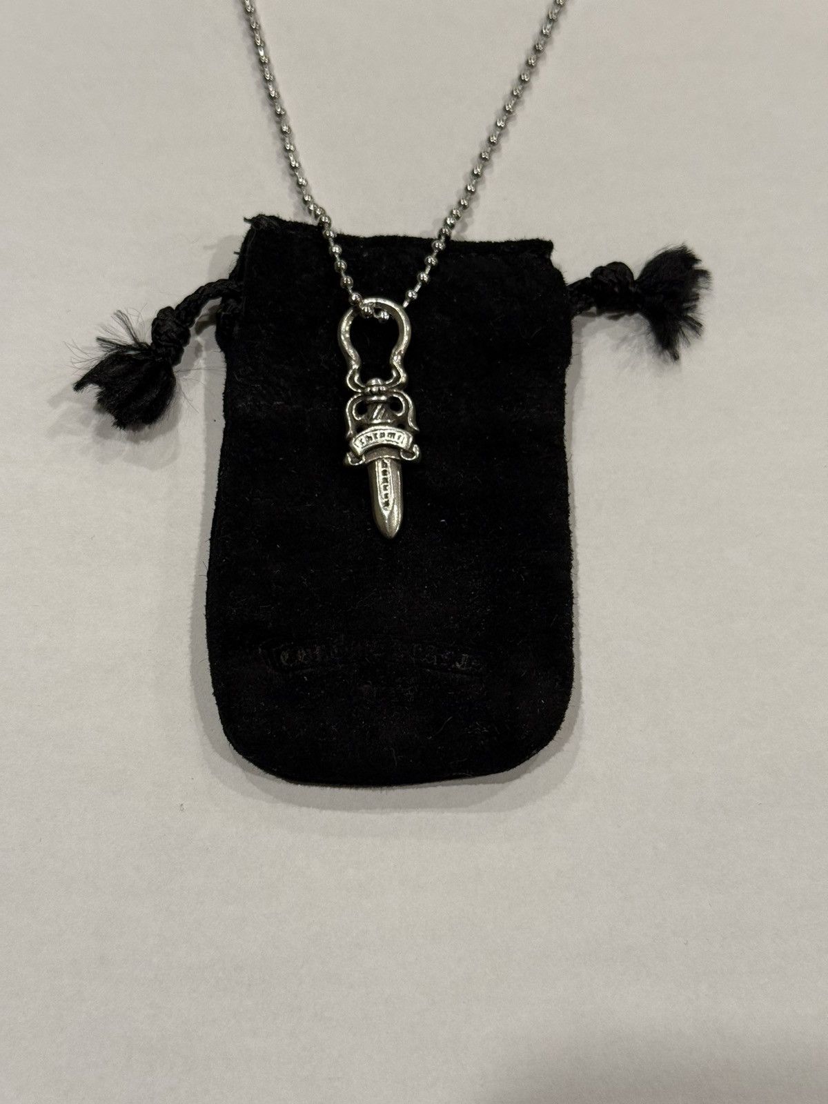 Chrome Hearts Chrome Hearts Dagger Pendant Silver Ball Chain Necklace #5 Size ONE SIZE - 5 Thumbnail