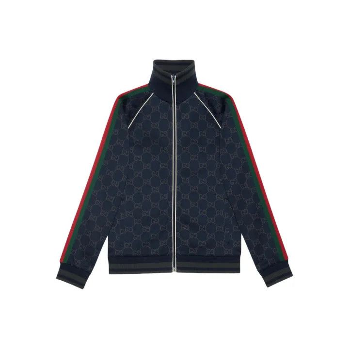 Gucci Gucci Logo Printed Long Sleeve Jacket Size US XS / EU 42 / 0 - 1 Thumbnail
