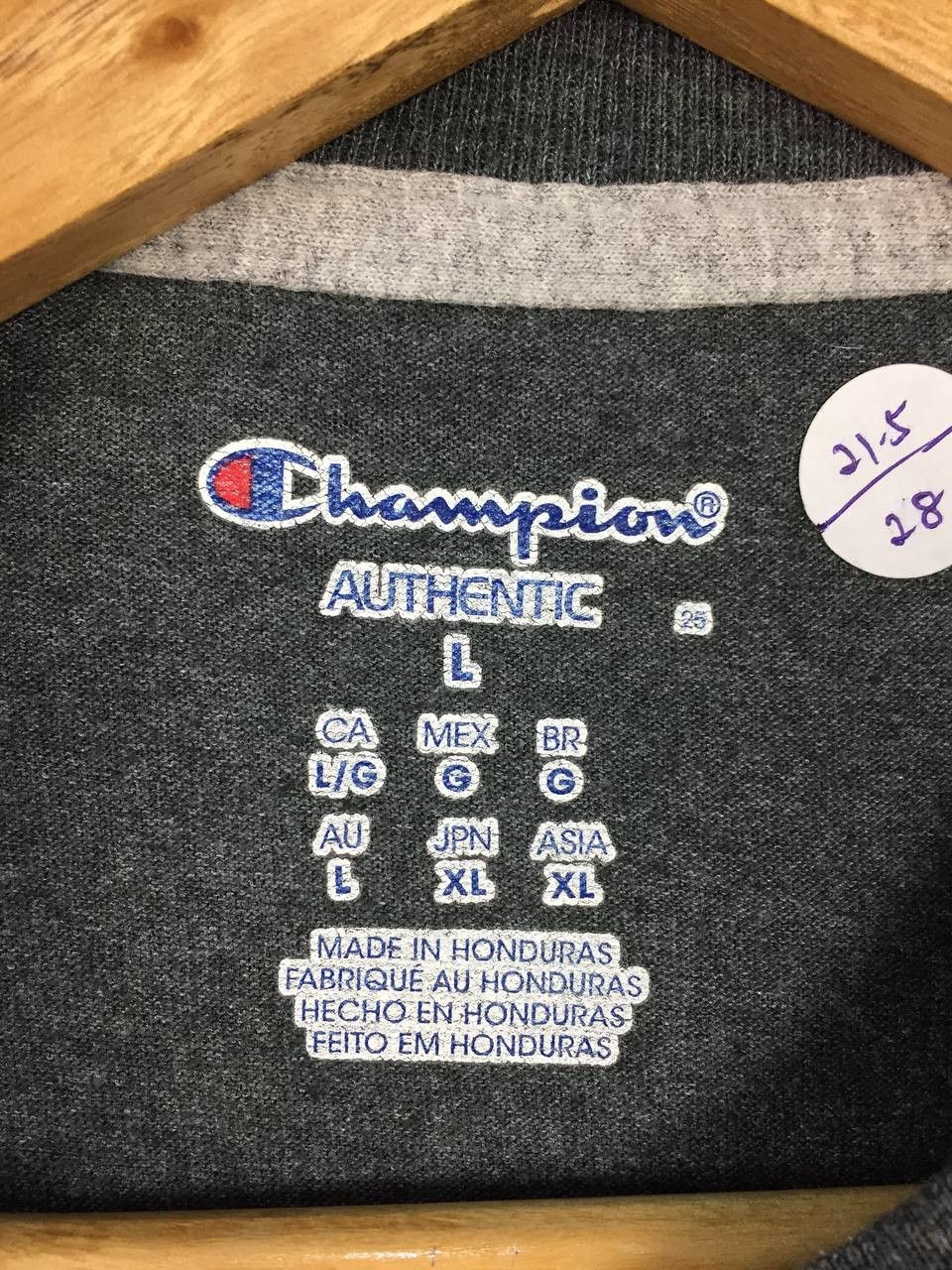 Champion × Vintage Champion Authentic Athleticwear Plain Essential Tee Size US L / EU 52-54 / 3 - 6 Thumbnail