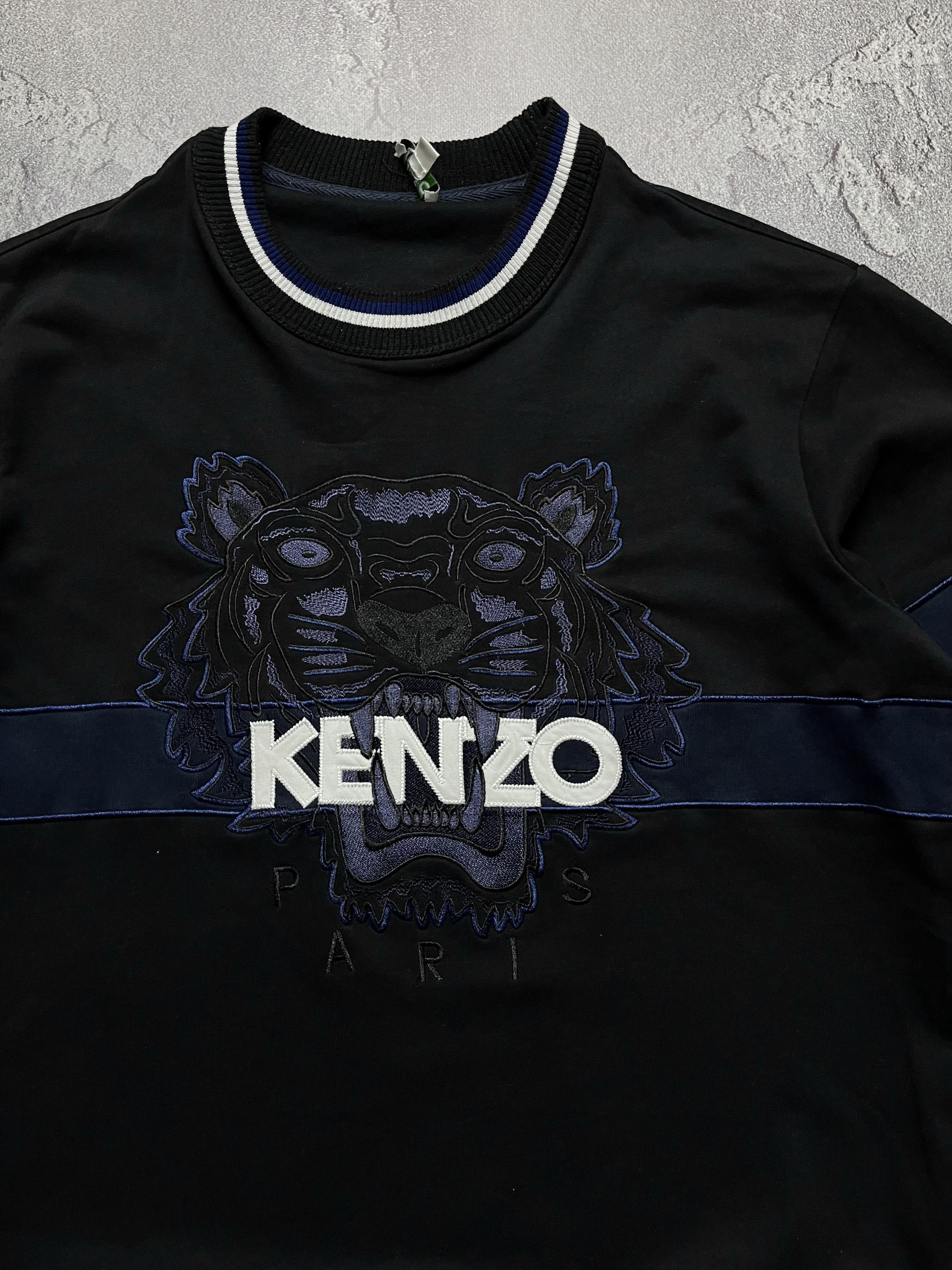 Kenzo Vintage Sweatshirt Kenzo Big Logo Striped Old Money Mens L Size US L / EU 52-54 / 3 - 2 Thumbnail