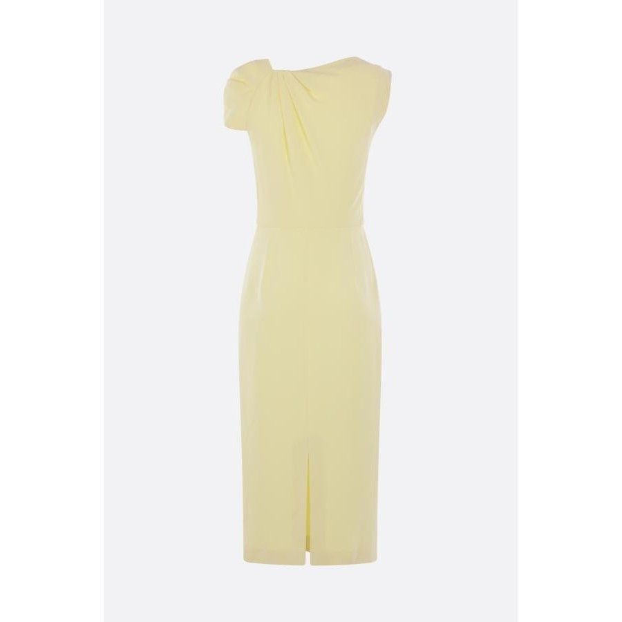Givenchy GIVENCHY Yellow Cady Sleeveless Draped Dress New & Authentic Size L / US 10 / IT 46 - 2 Thumbnail