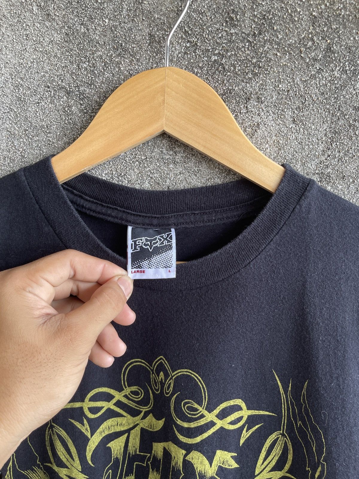 Fox Racing Vintage🔥FOX HEAD🔥Emblem Logo Black Tshirt Size US L / EU 52-54 / 3 - 6 Thumbnail