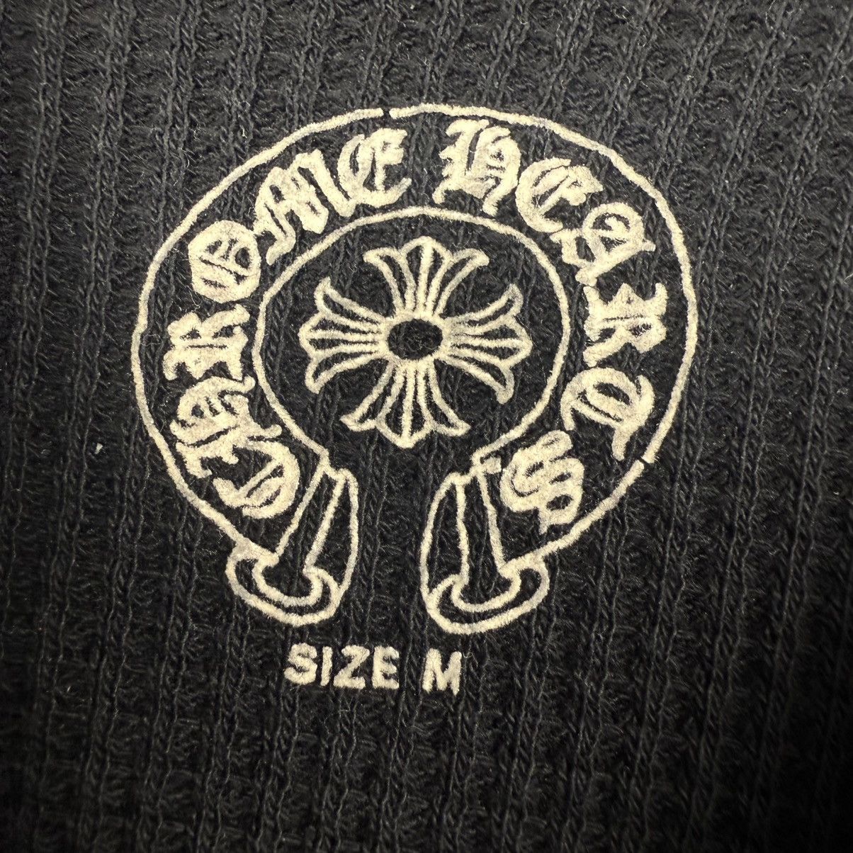 Chrome Hearts Chrome Hearts Horseshoe Thermal ‘Black’ Hoodie Size US M / EU 48-50 / 2 - 6 Thumbnail