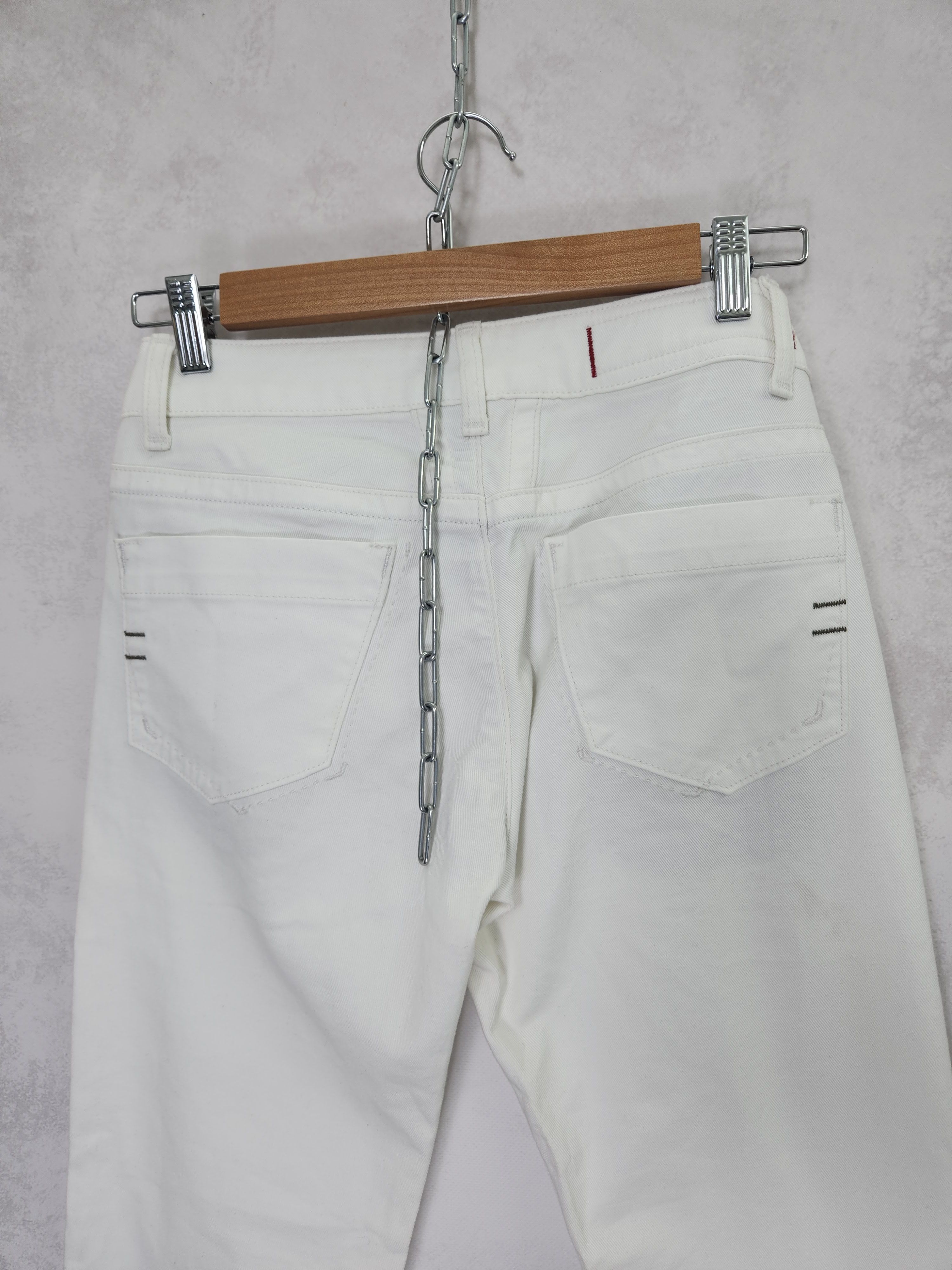 Marithe + Francois Girbaud Marithe francois girbaud x brucket white bull stretch jeans Size 28" / US 6 / IT 42 - 7 Thumbnail