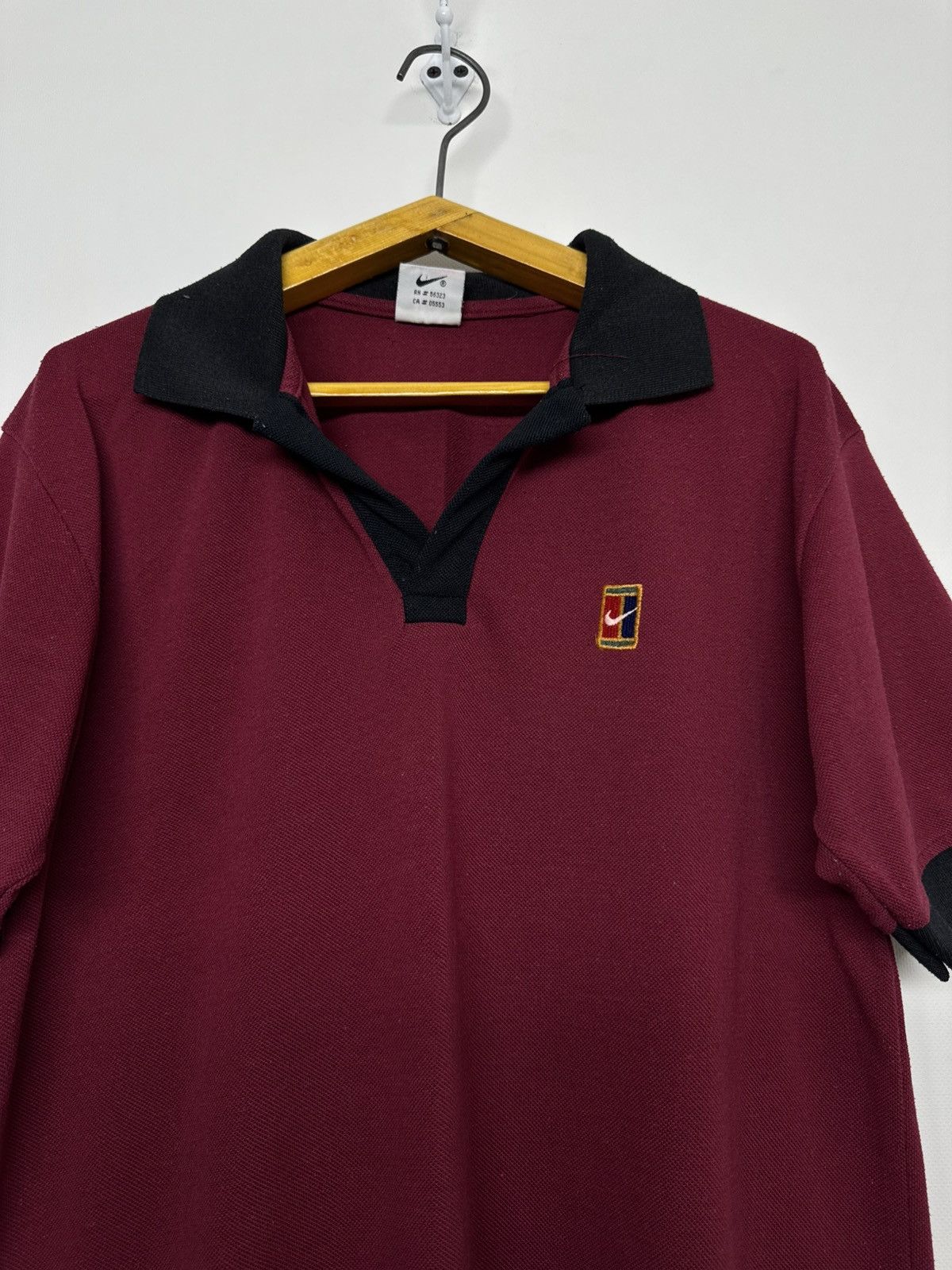 Nike Nike Court Vintage Rare 90s Made In USA Fleece T-Shirt Size US M / EU 48-50 / 2 - 2 Thumbnail