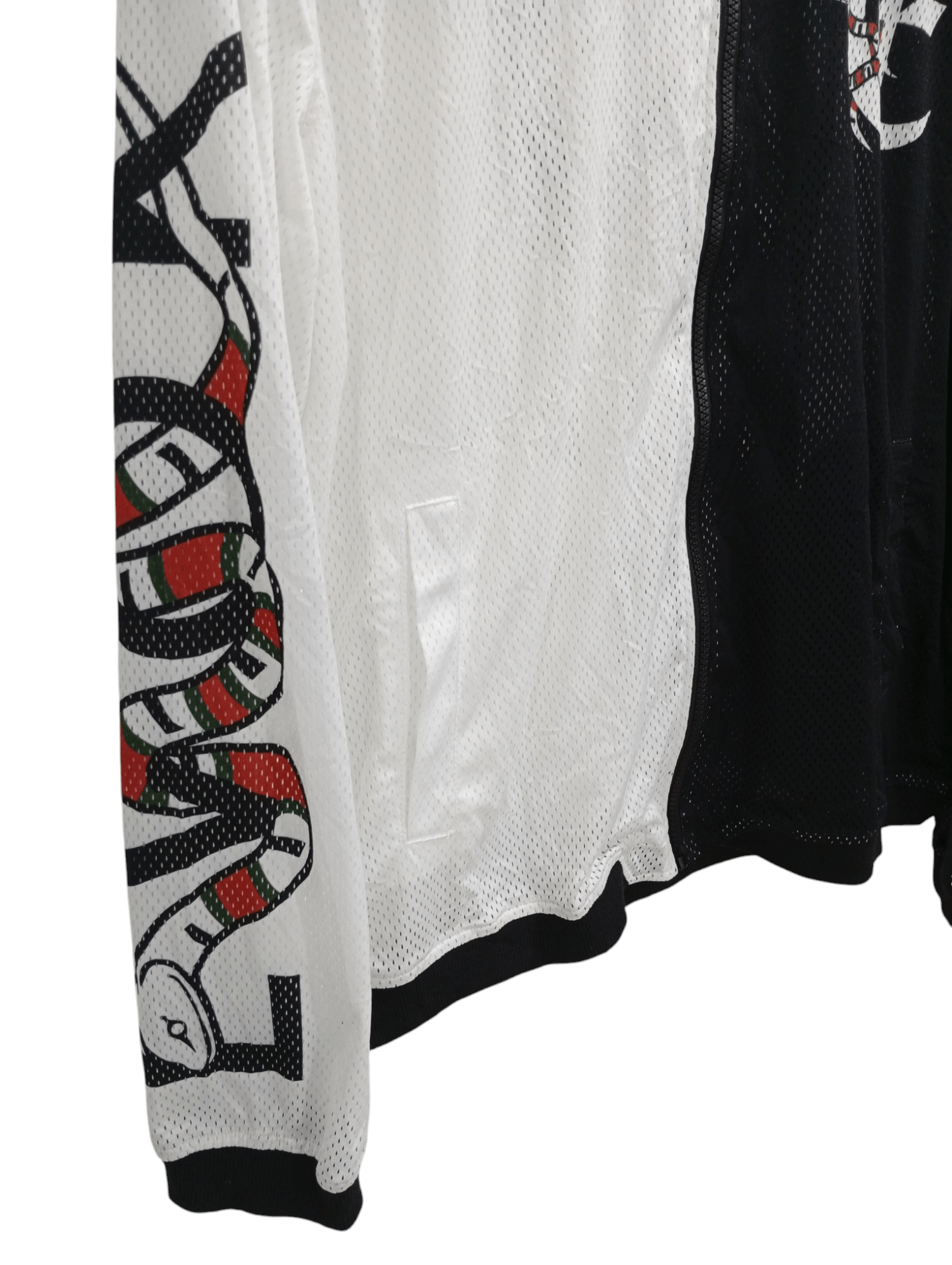 Japanese Brand 🔥🔥RE 730 Snake Printed Motif Sheer Mesh Jacket Size US L / EU 52-54 / 3 - 4 Thumbnail