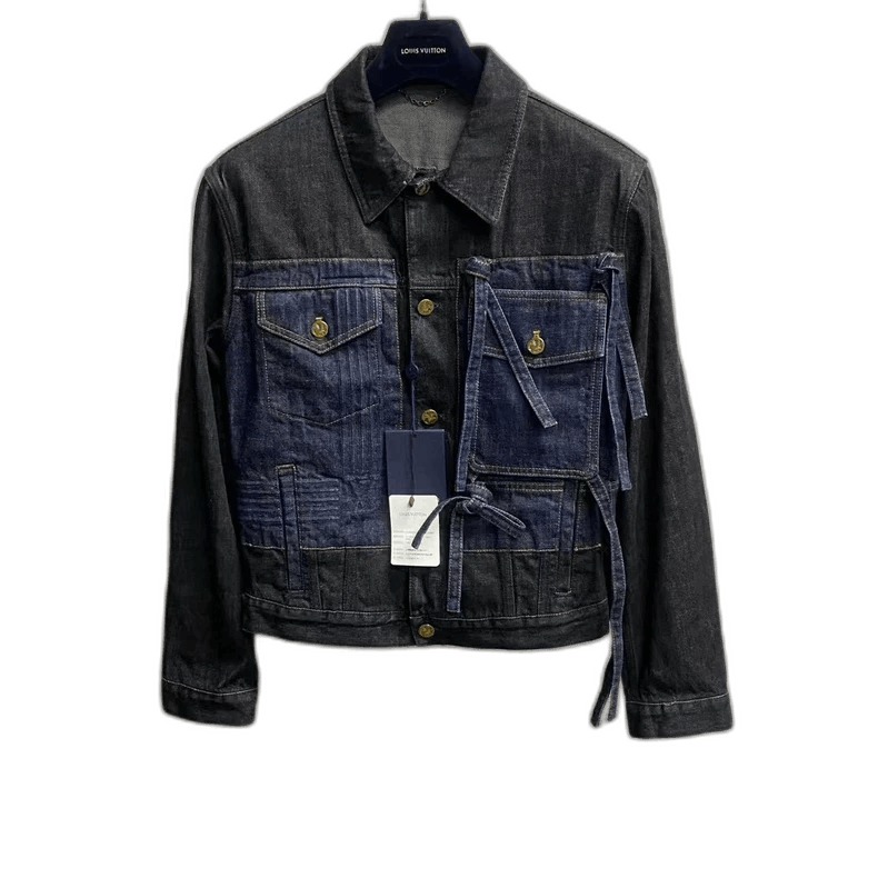 Louis Vuitton Louis Vuitton Blue Denim Jacket with Bow Tie Size US L / EU 52-54 / 3 - 1 Thumbnail