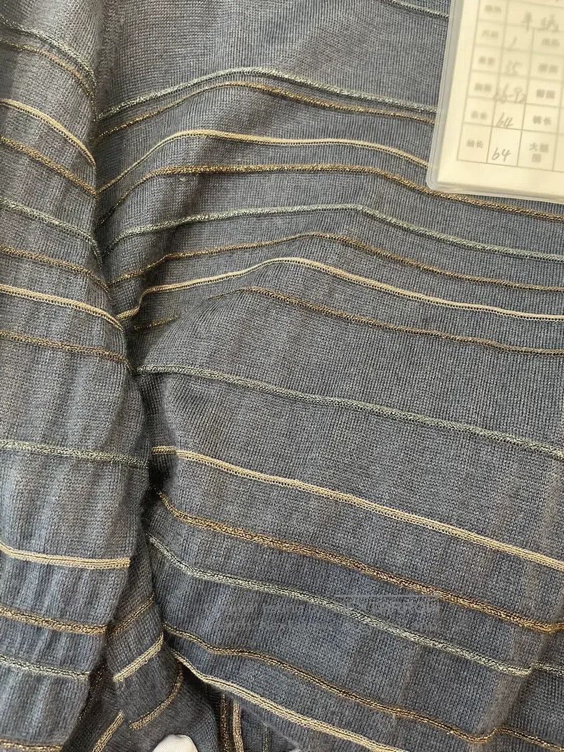 Brunello Cucinelli Brunello Cucinelli Blue Grey Cashmere Sweater Size L / US 10 / IT 46 - 5 Thumbnail