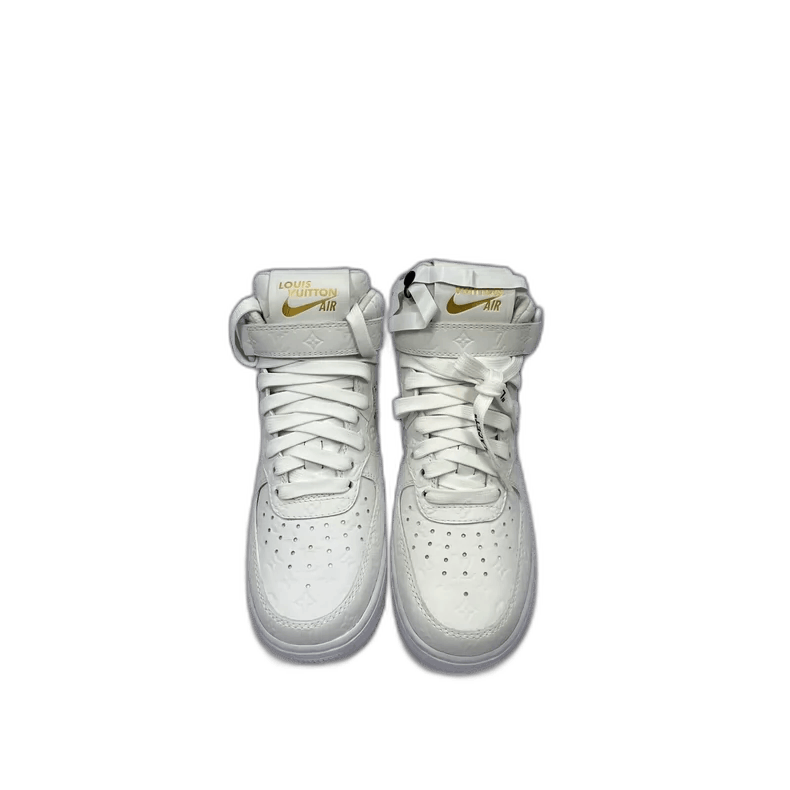 Louis Vuitton Louis Vuitton Nike AF1 White Sneakers Size 37.5 Size US 5.5 / EU 38 - 1 Thumbnail