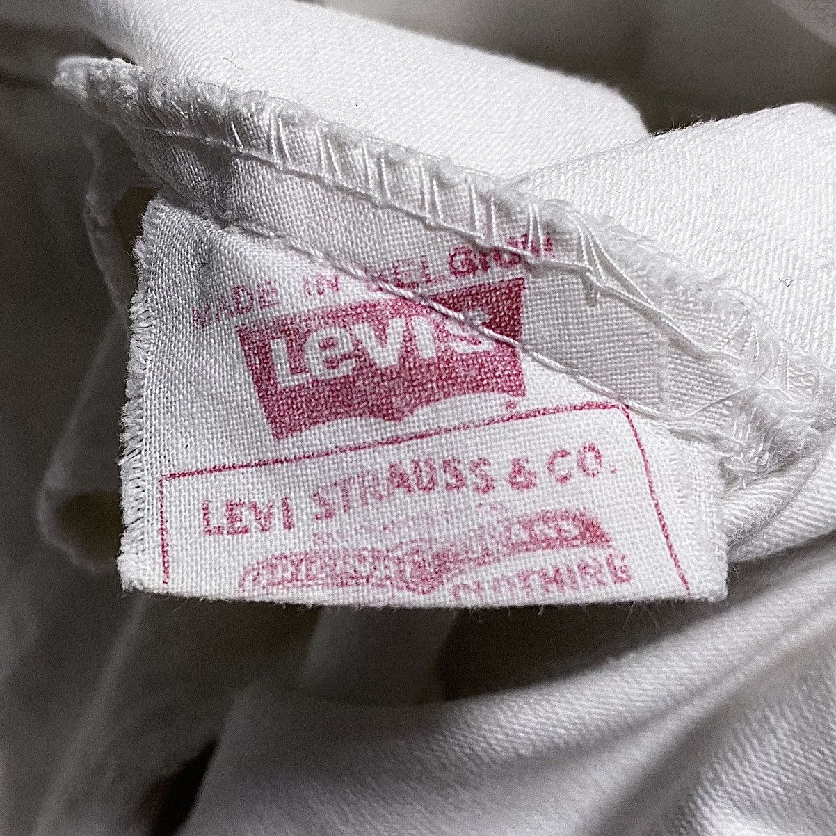Levi's Vintage Clothing Deadstock Archival 50’s-60’s Levis White Fringed Jeans Denim Size 28" / US 6 / IT 42 - 16 Thumbnail