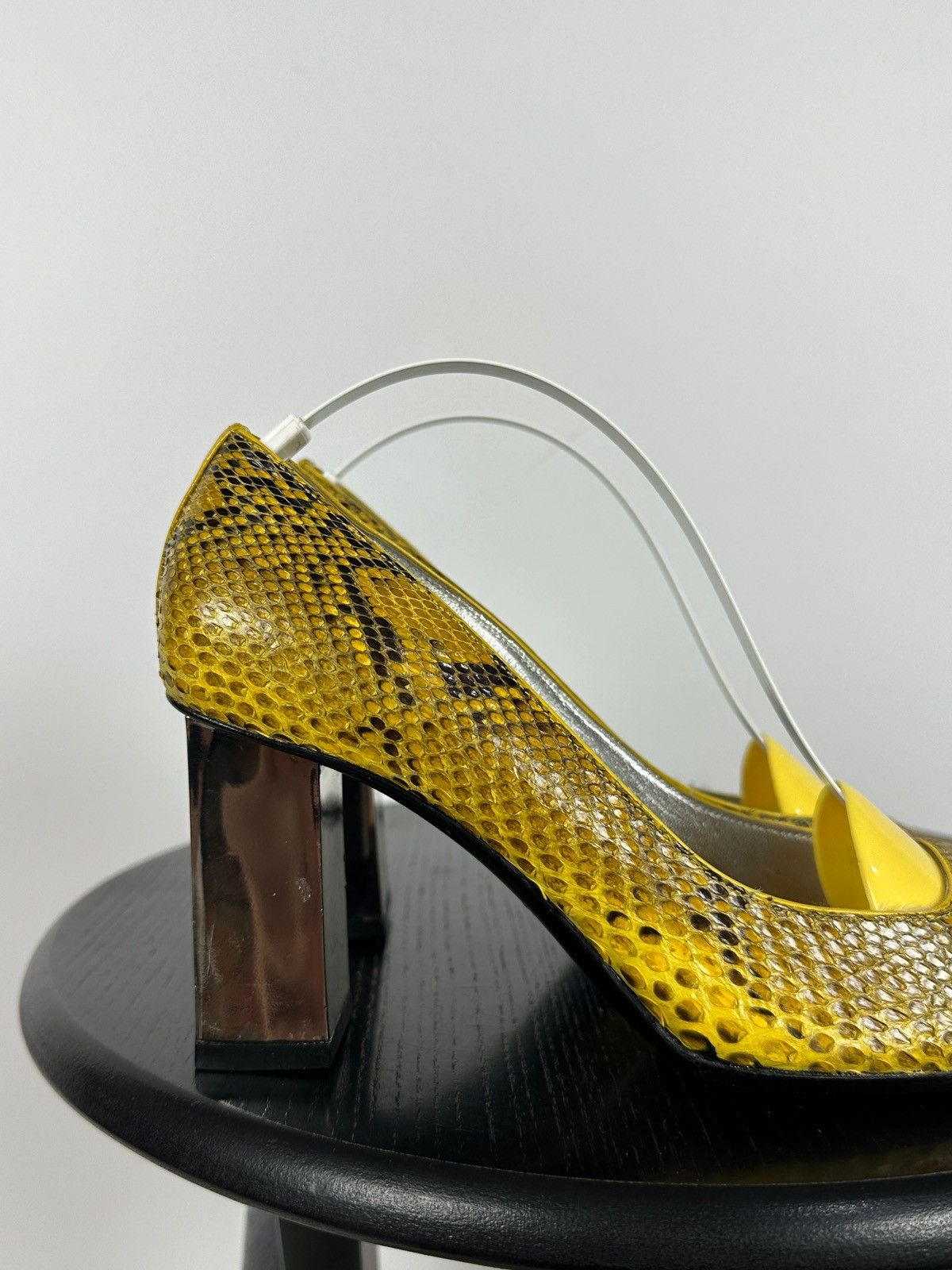 Dolce & Gabbana Vintage Dolce & Gabbana Snakeskin Block Heel Pumps Size US 6 / IT 36 - 12 Thumbnail