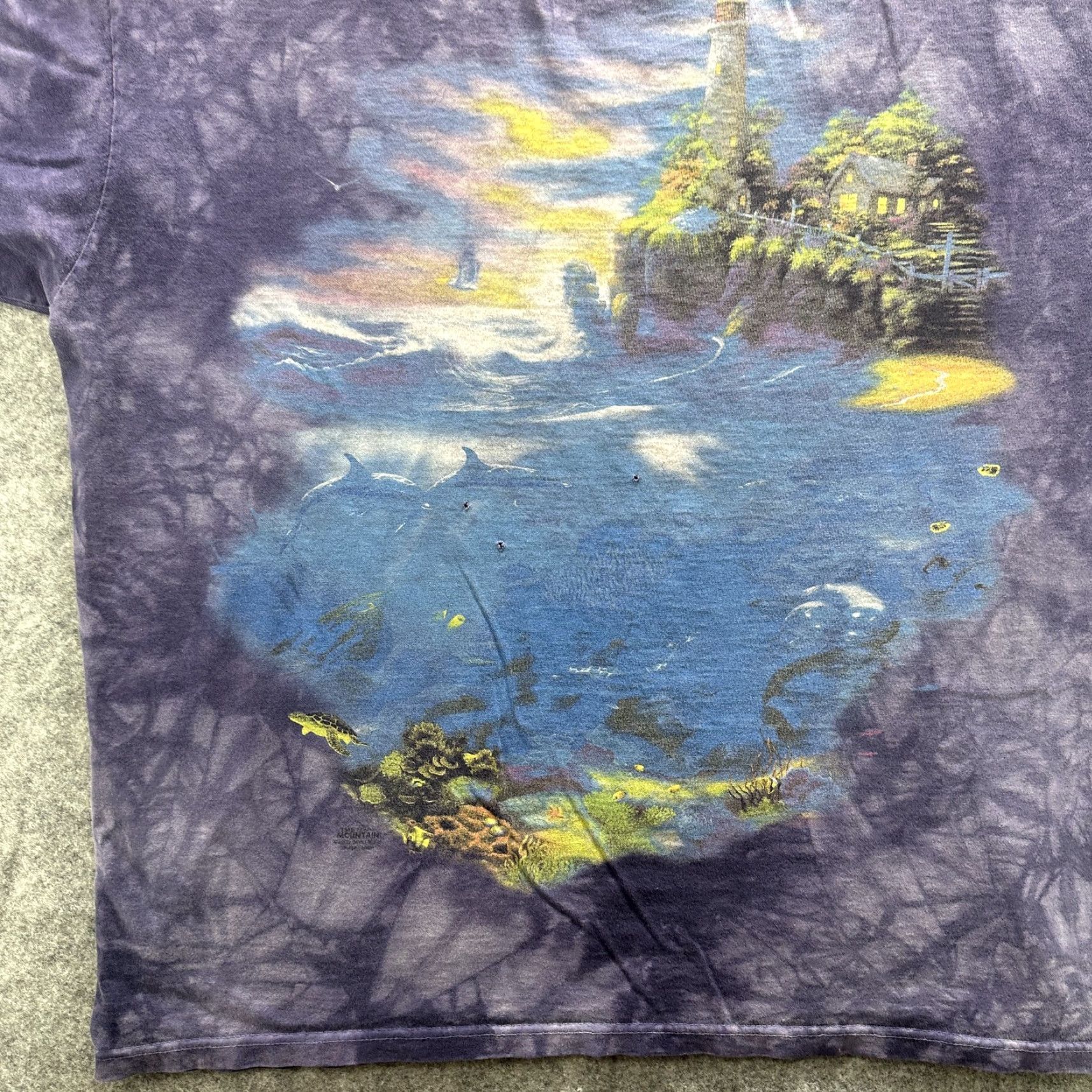 Vintage VINTAGE The Mountain Shirt Mens XL Lighthouse Ocean Venice FL Dolphins 90s y2k Size US XL / EU 56 / 4 - 3 Thumbnail
