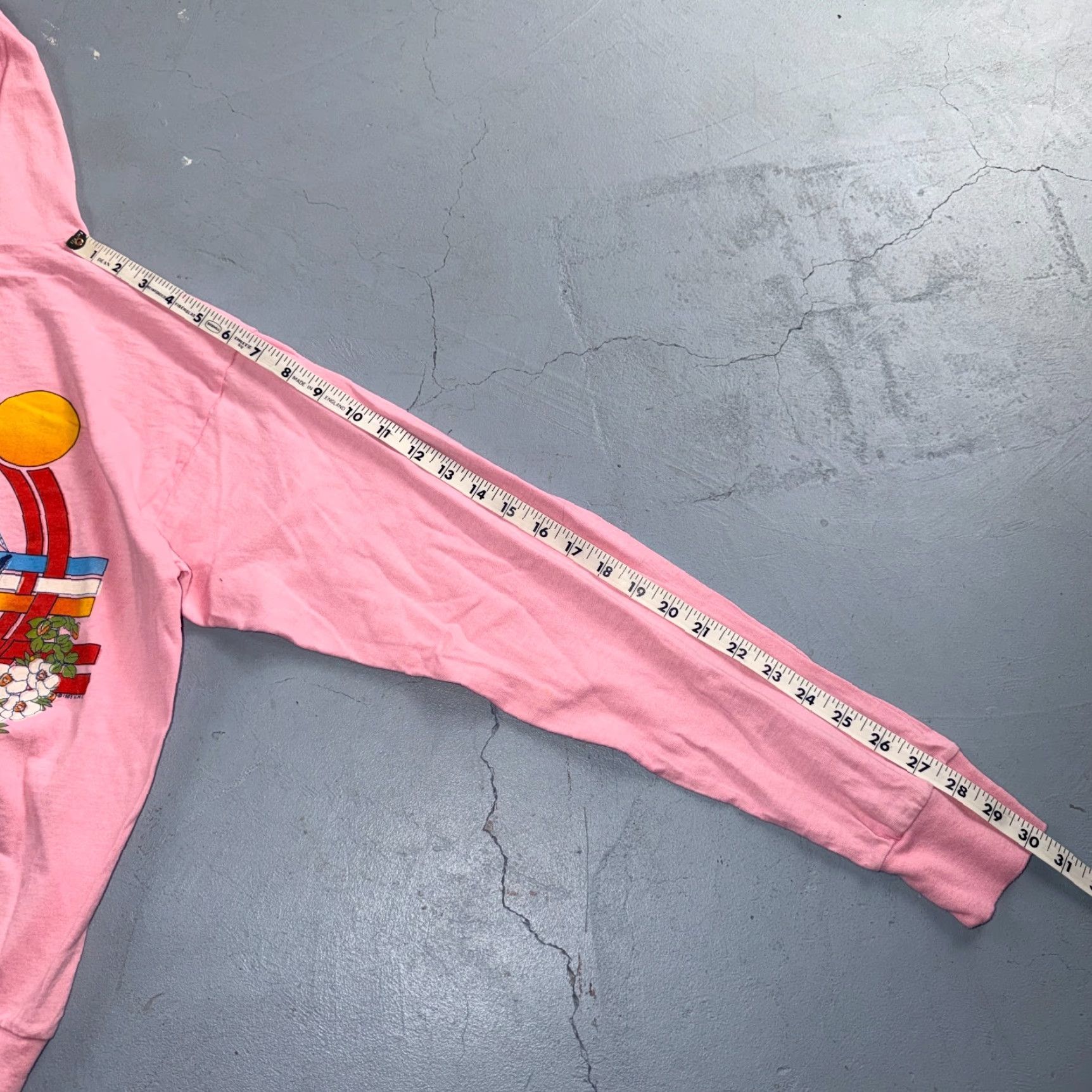 Pinko Pink 1980s VTG T Shirt Long Sleeve Surf Pacific Ship Seagull Hippie Cool Touch Of Gold VTG Mens L Crew Neck Cotton Size US L / EU 52-54 / 3 - 6 Thumbnail