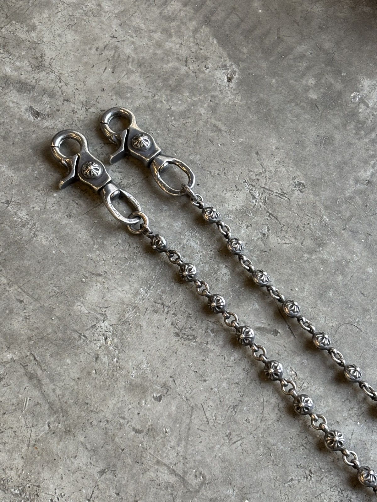 Chrome hearts cross balls 65cm wallet chain