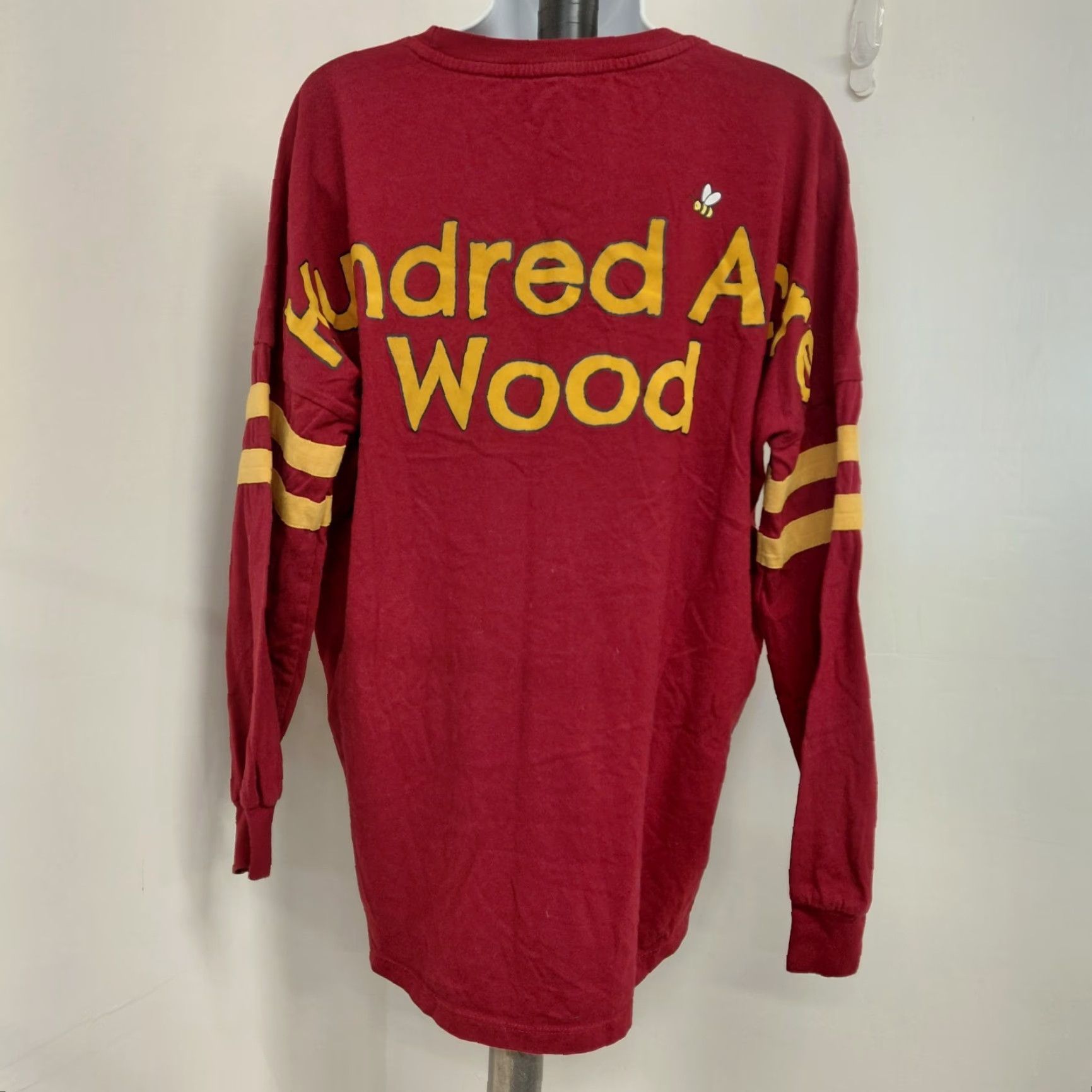 Disney Winnie The Pooh Spirit Jersey Women's Size XSmall Long Sleeve Disney Shirt Red 100% Cotton Size XS / US 0-2 / IT 36-38 - 5 Thumbnail
