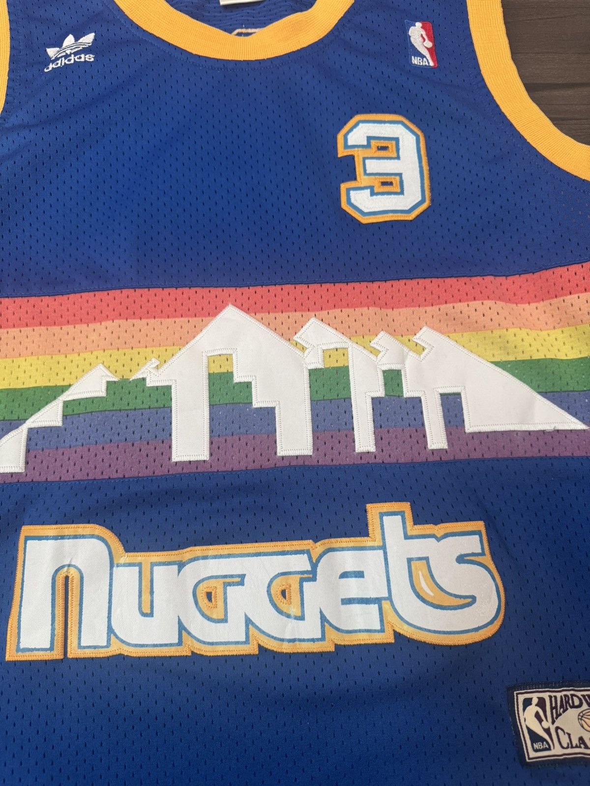 Adidas Denver Nuggets Allen Iverson #3 NBA Hardwood Classics Jersey Size US S / EU 44-46 / 1 - 3 Thumbnail