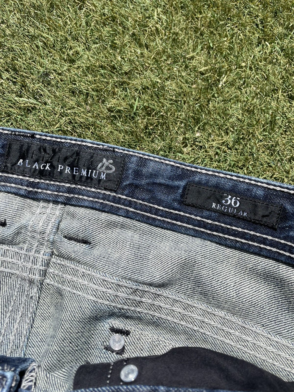Affliction Vintage Affliction Copper Boot Cut Washed Blue Jeans Size 36 Size US 36 / EU 52 - 3 Thumbnail