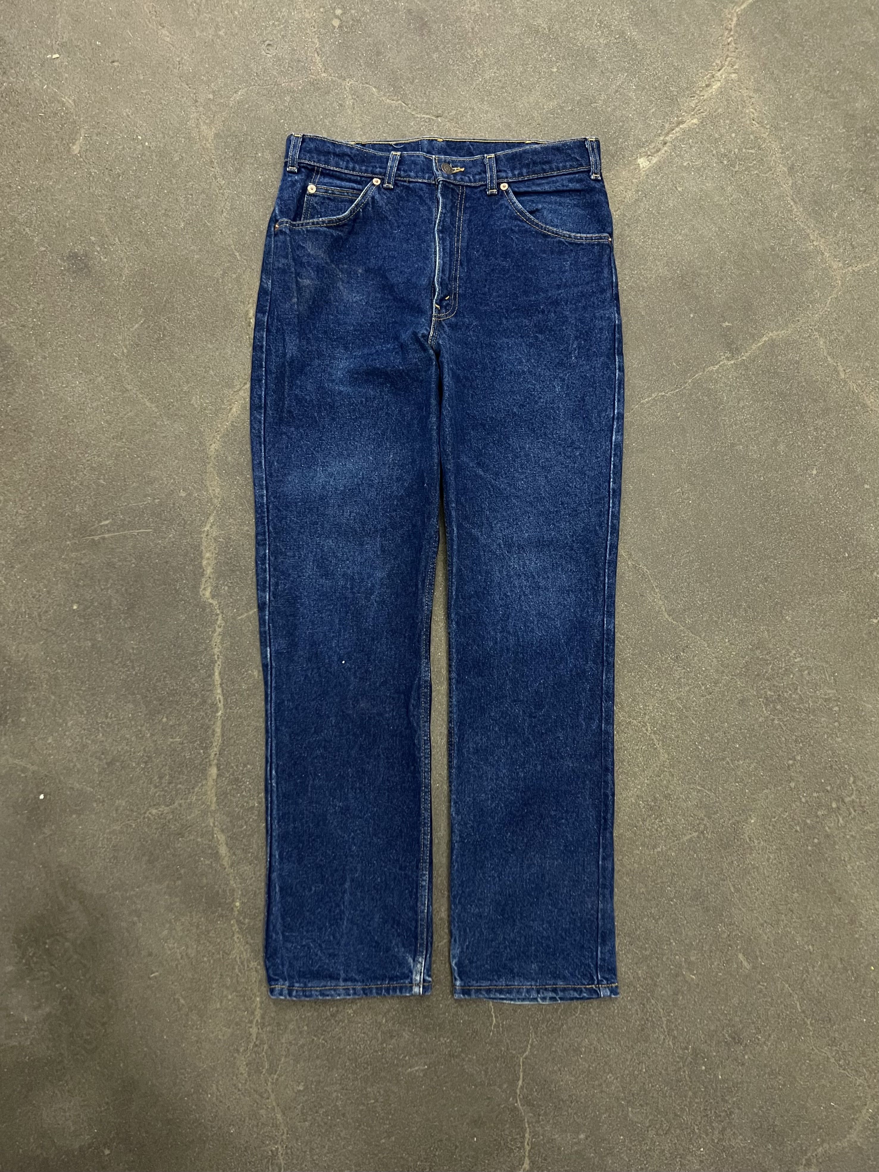 Levi's × Vintage VTG 1988 Levi's 619 Orange Tab Dark Wash Denim Jeans Size US 32 / EU 48 - 1 Thumbnail