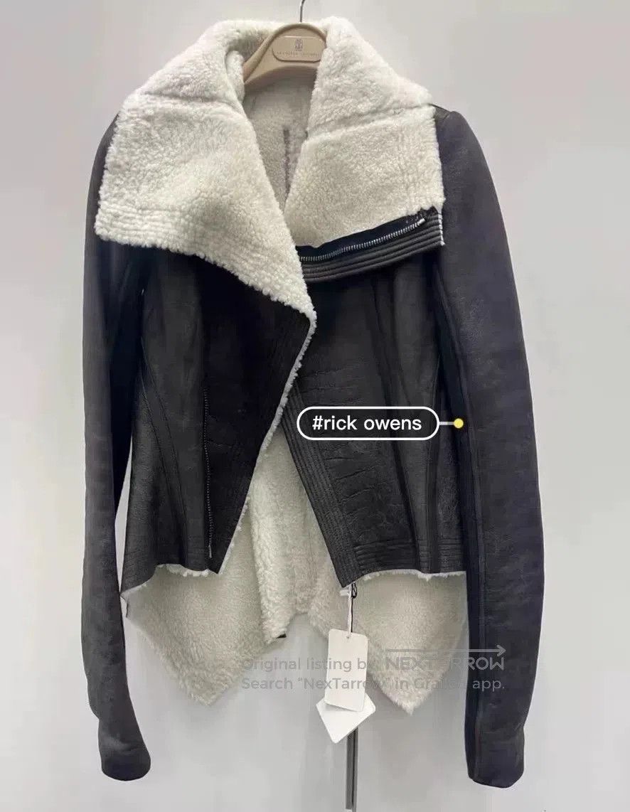 Rick Owens Rick Owens Women's Leather Jacket. Size S / US 4 / IT 40 - 1 Thumbnail
