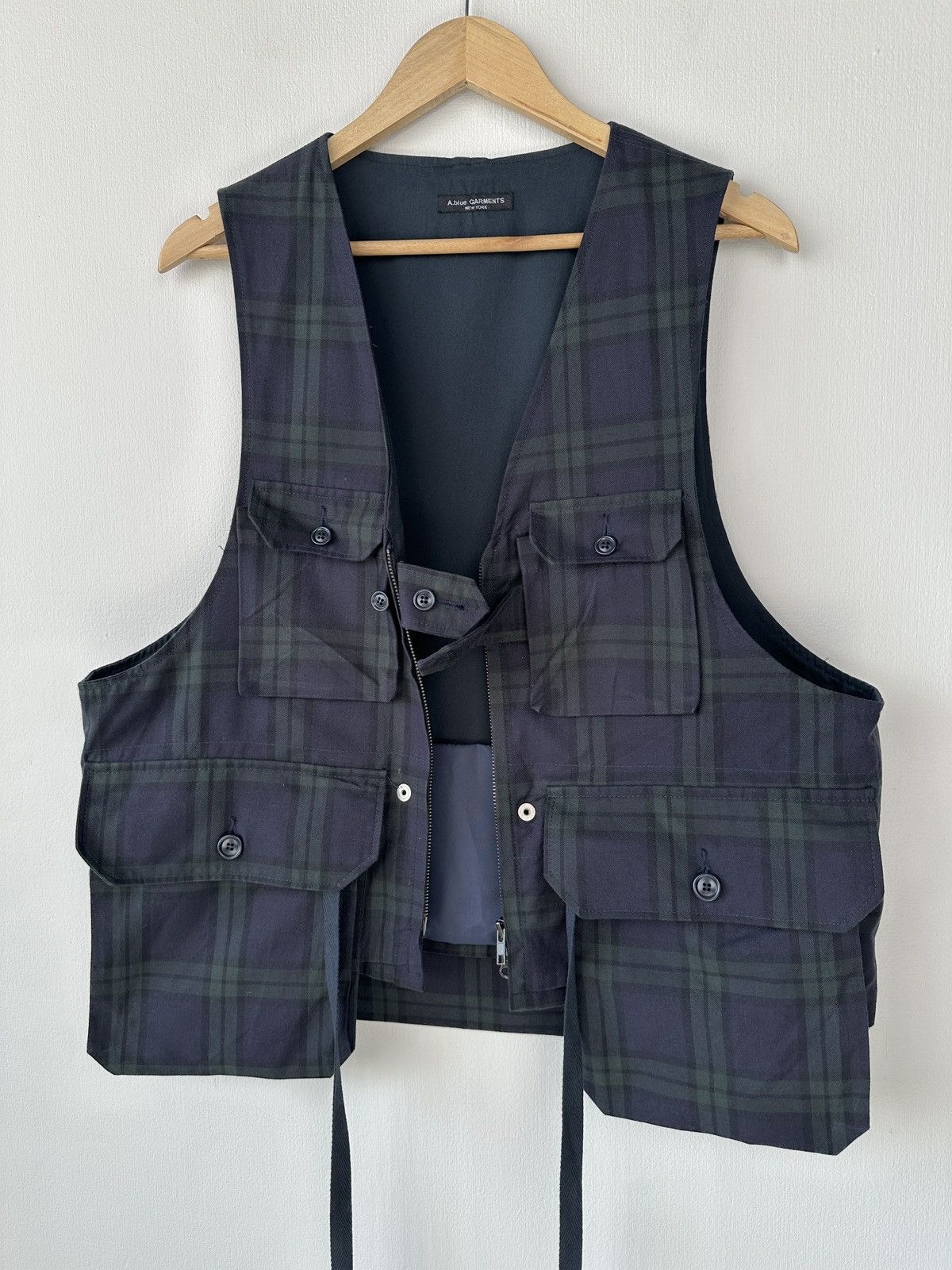 Engineered Garments ENGINEERED GARMENTS x ASPESI A.Blue Blackwatch Game Vest USA Size US M / EU 48-50 / 2 - 3 Thumbnail