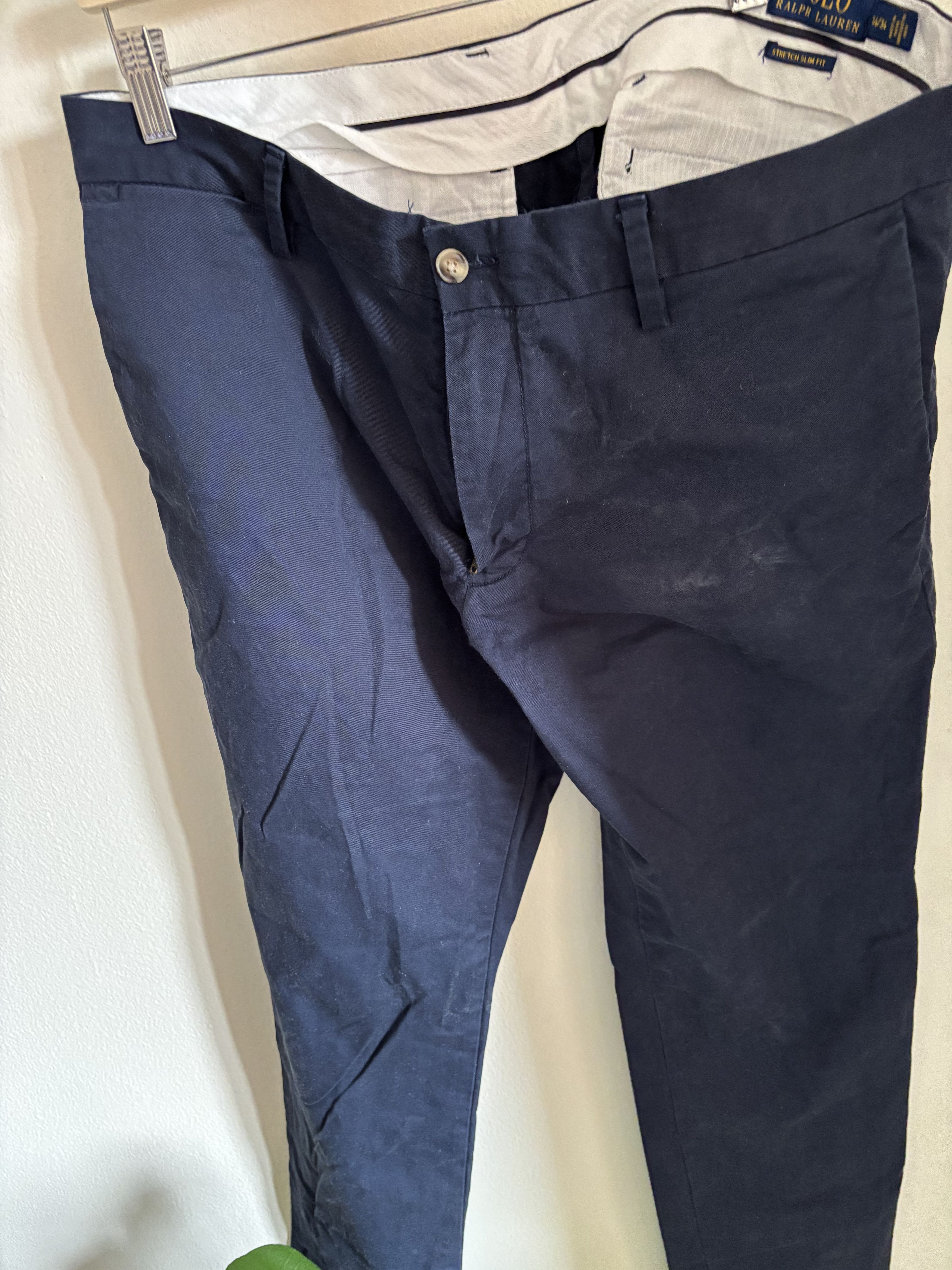 Polo Ralph Lauren Polo Ralph Lauren Navy Slim Chino 34-34 Size US 34 / EU 50 - 2 Thumbnail