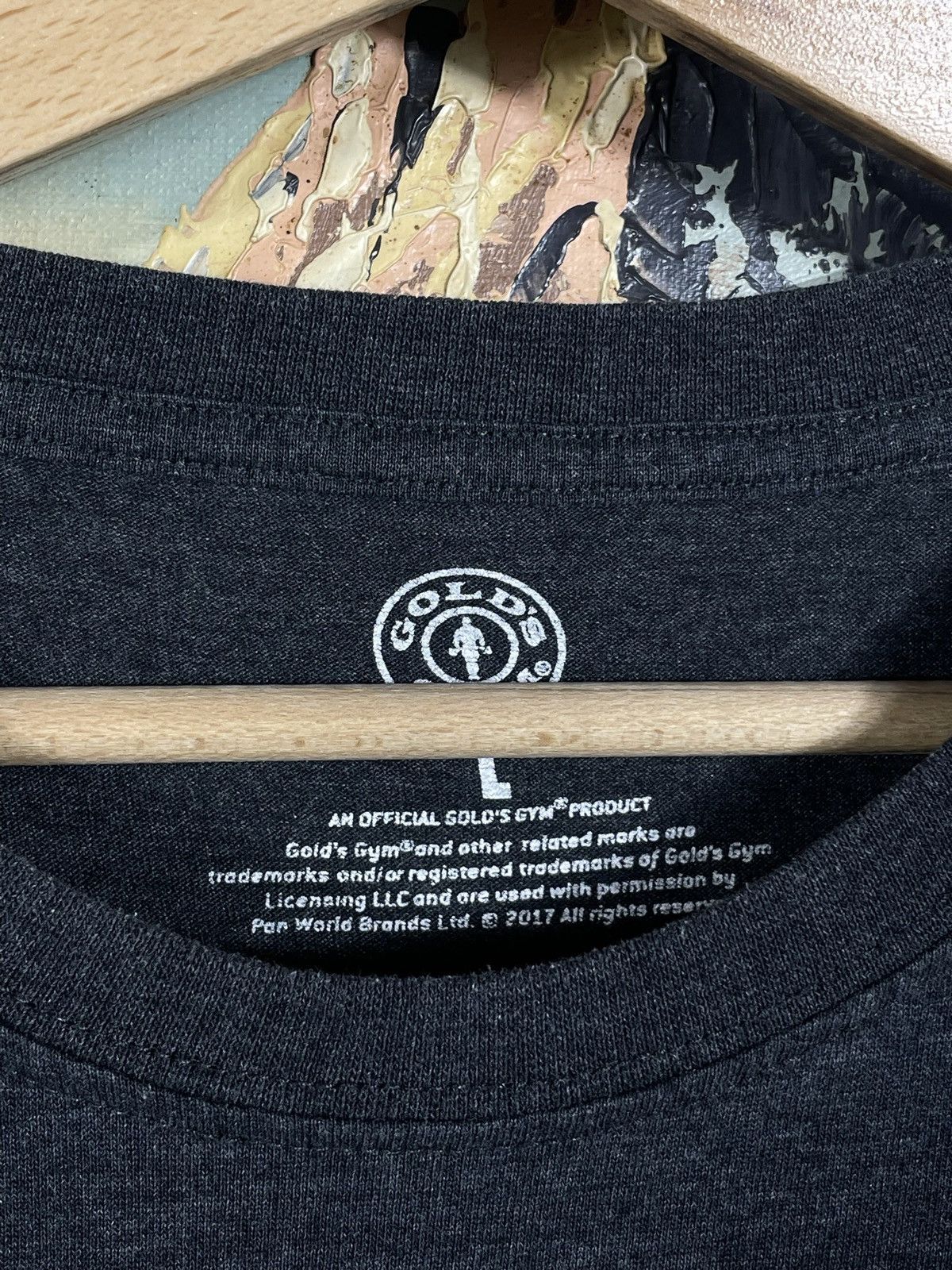Other Gold’s Gym grey Tee Sportswear Big Logo Strongman Size US L / EU 52-54 / 3 - 5 Thumbnail