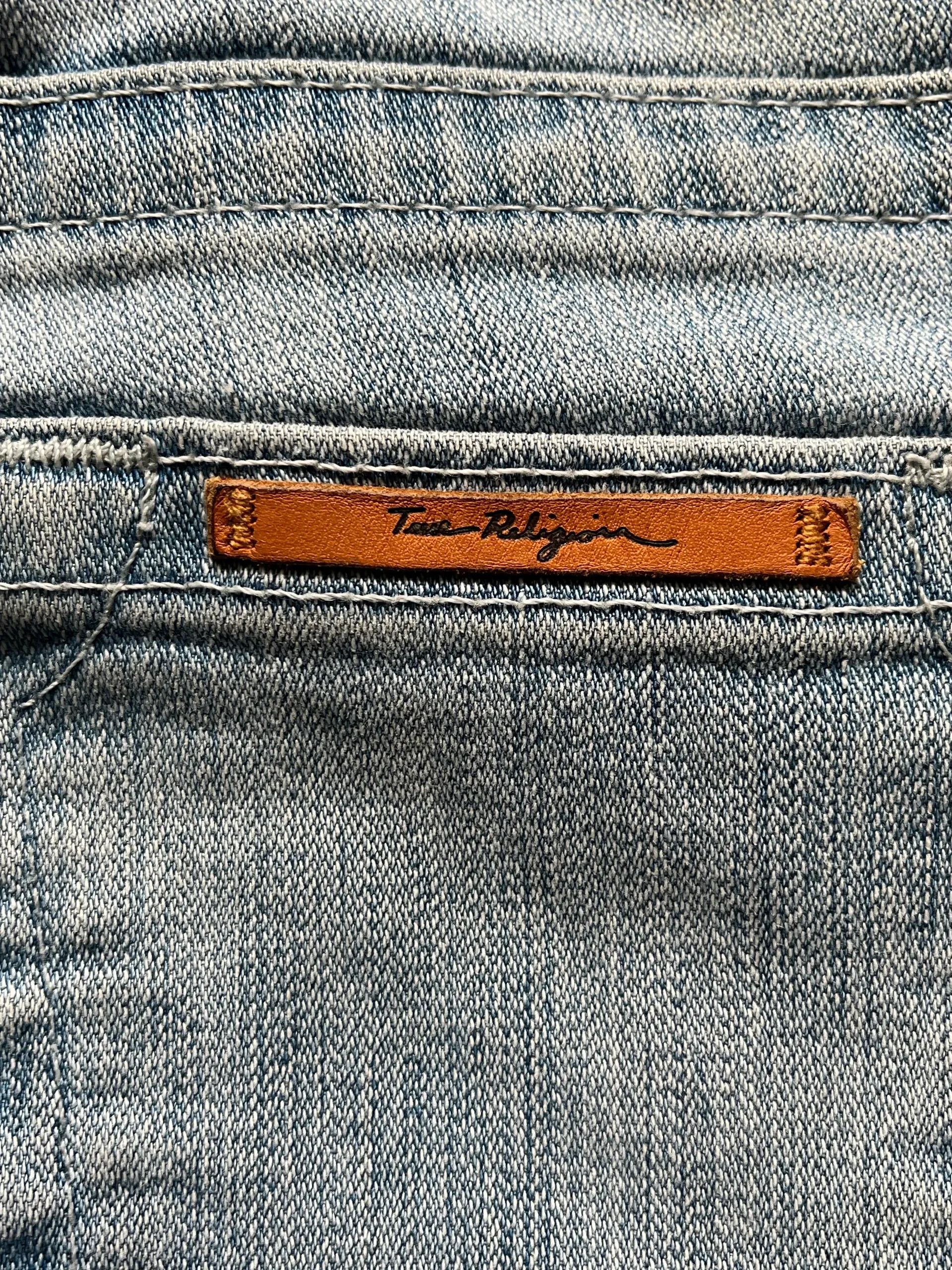 True Religion True Religion Made in USA Slim Fit Jeans Denim Sz W 26 Size 26" / US 2 / IT 38 - 7 Thumbnail