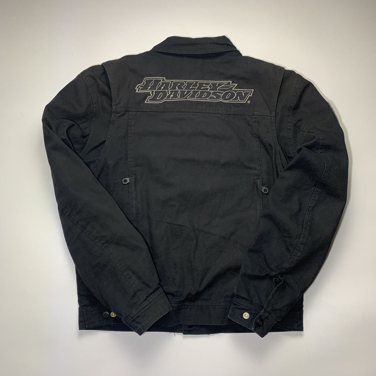 Other Vintage Harley Davidson Denim Jacket Big Logo Size US L / EU 52-54 / 3 - 10 Thumbnail