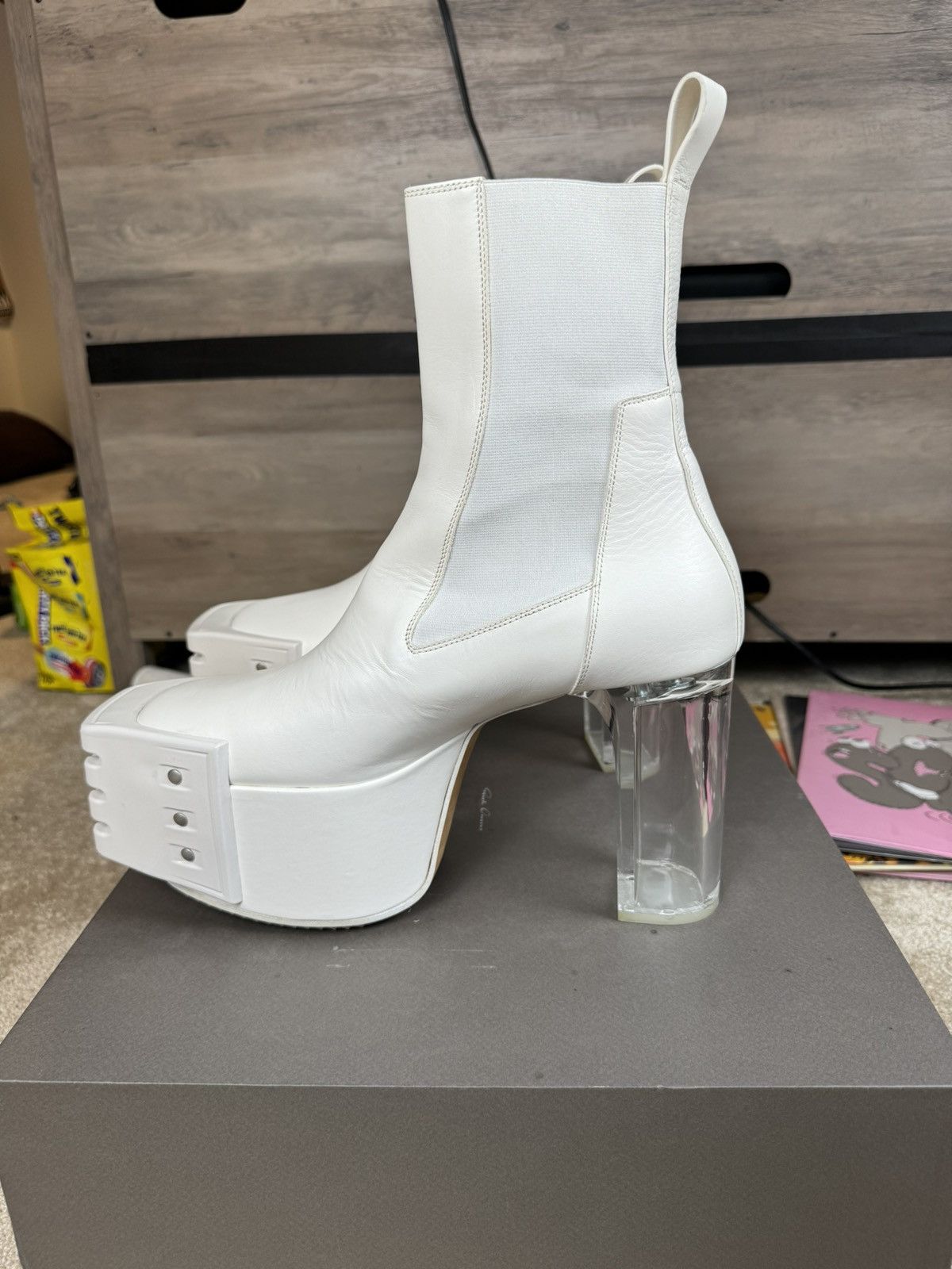Clear Heel Boots Rick Heels Rick Owens Rick Owens Kiss Heels Grailed