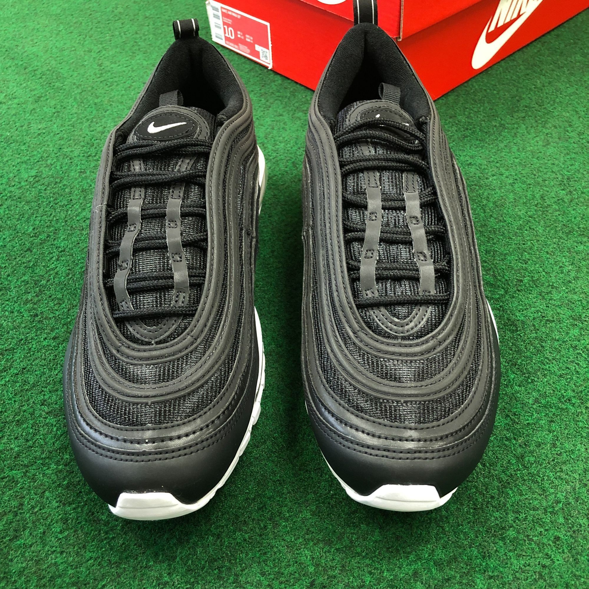 Nike Pre-Owned Nike Air Max 97 Black White - Size 10 Size US 10 / EU 43 - 3 Thumbnail