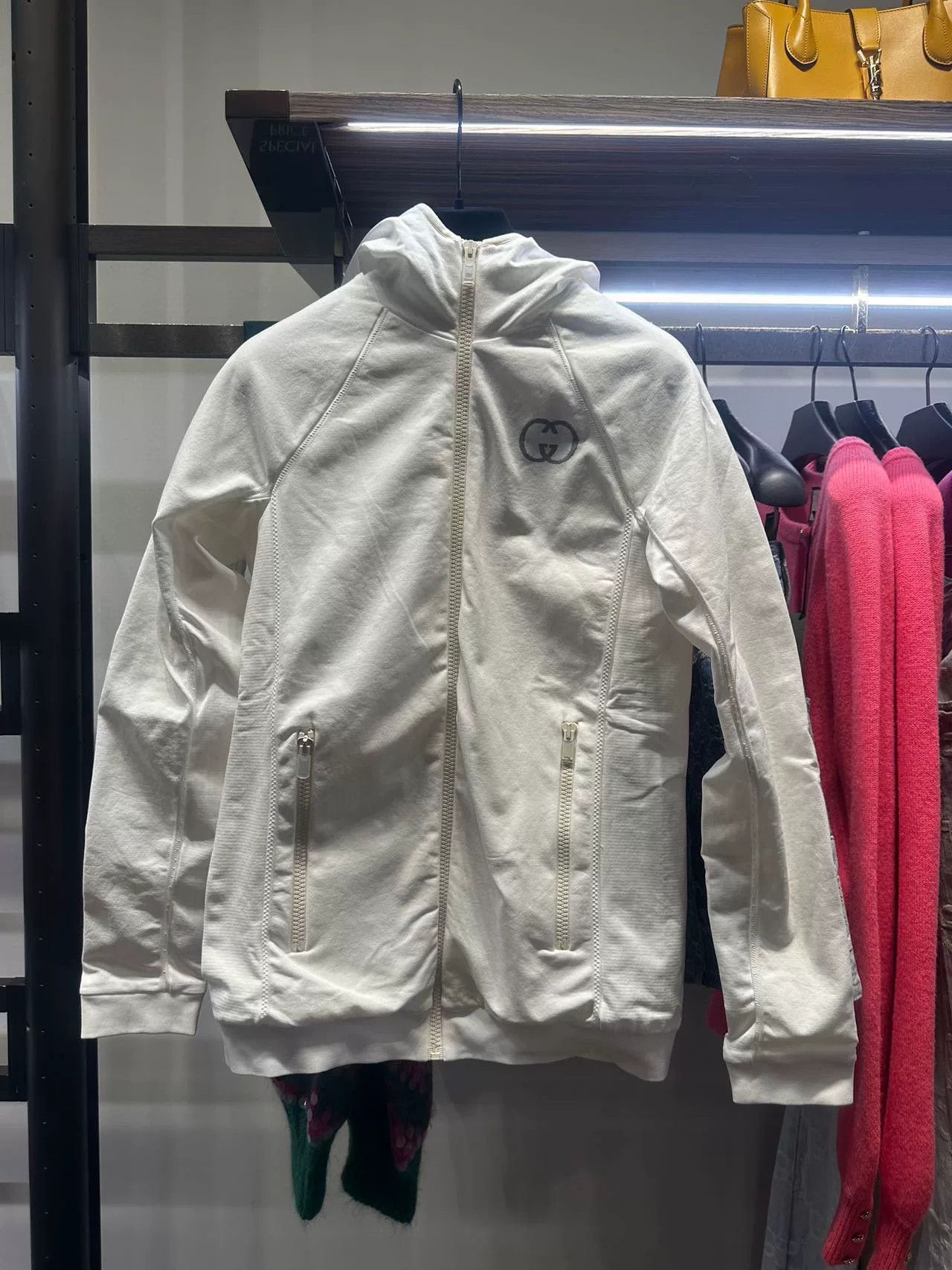Gucci Gucci Women's White Zip Jacket Size US L / EU 52-54 / 3 - 1 Thumbnail