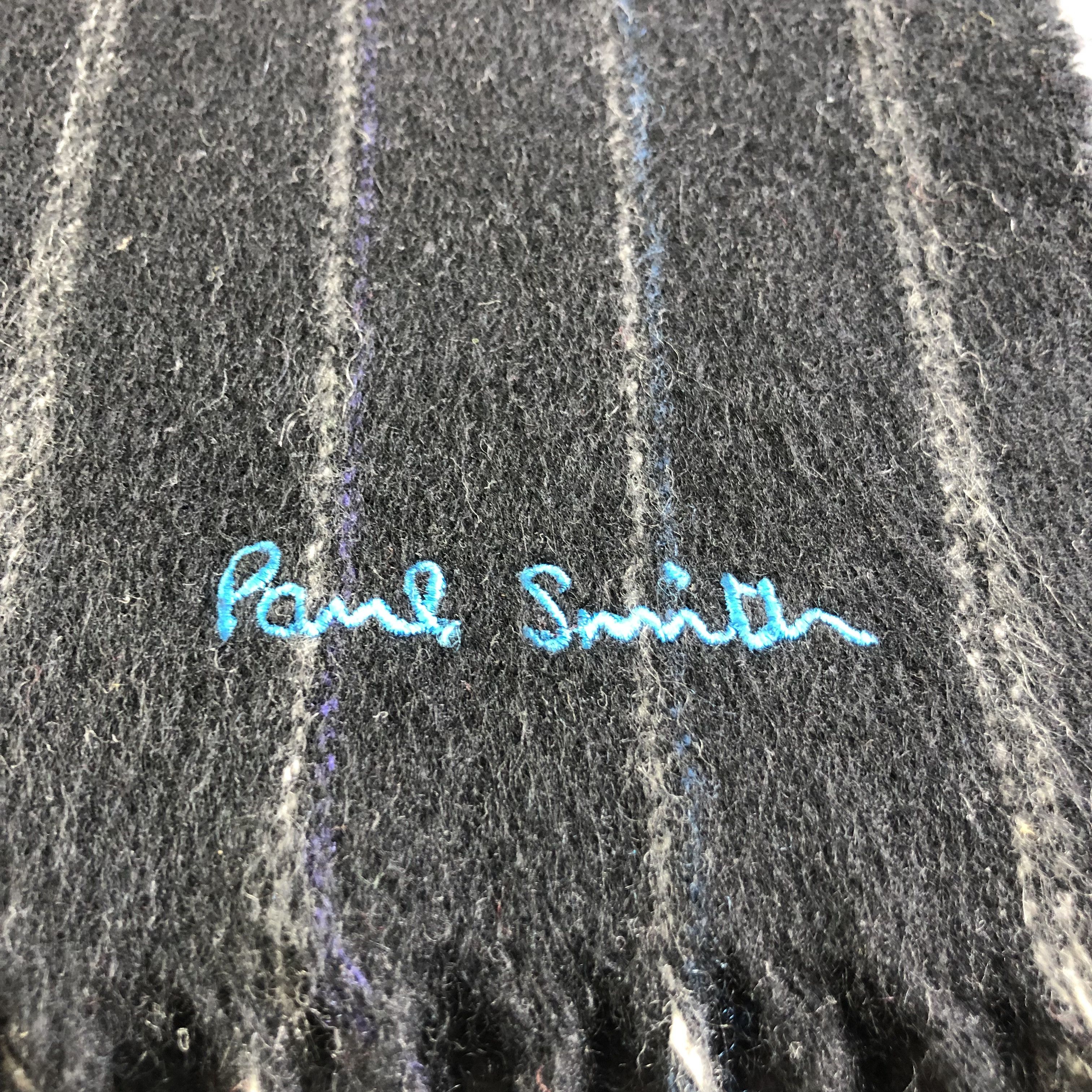 Paul Smith Paul Smith Striped Cashmere Scarf Muffler V1870 Size ONE SIZE - 4 Thumbnail