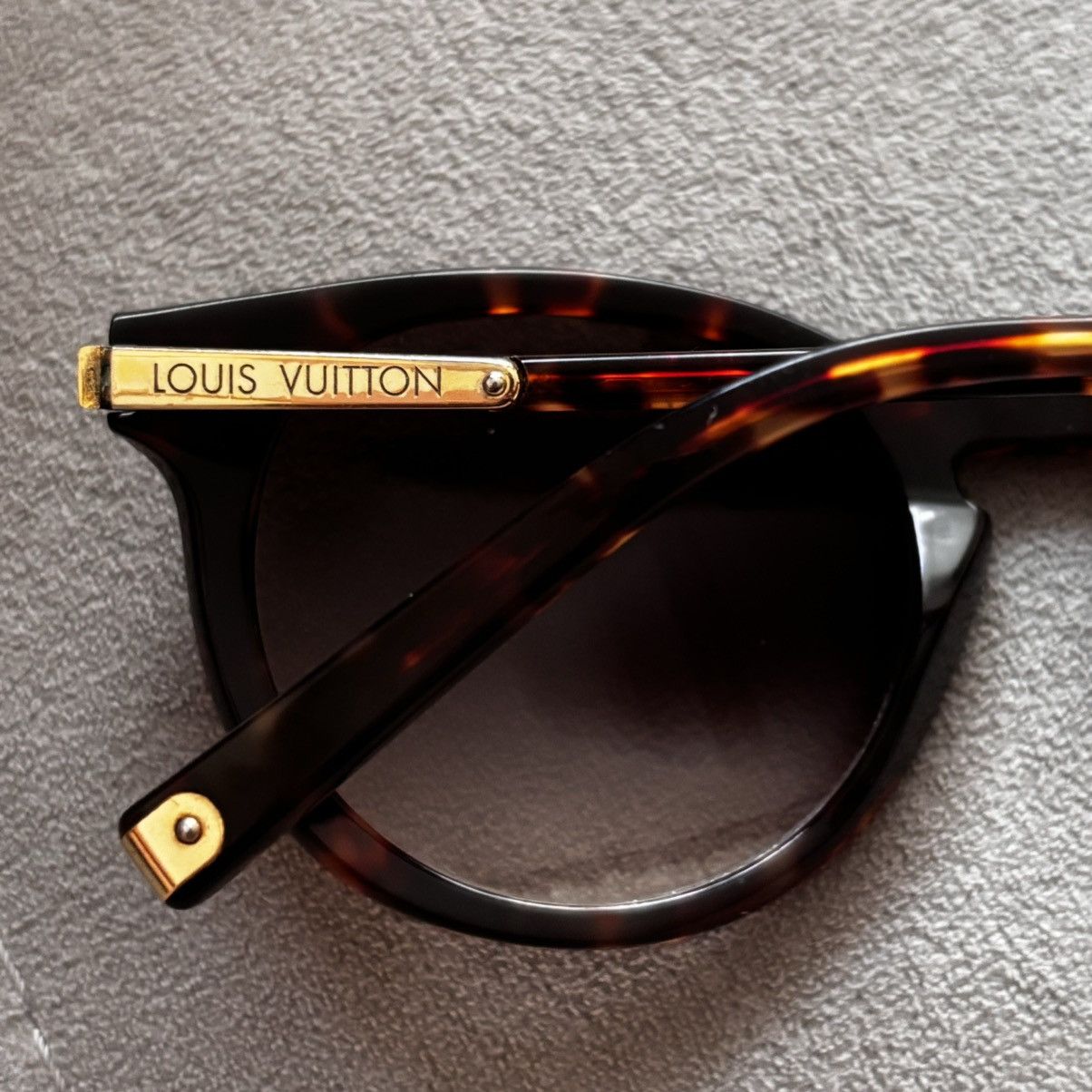 Louis Vuitton × Vintage Louis Vuitton Brown Z0731W Round Sunglasses Size ONE SIZE - 7 Thumbnail