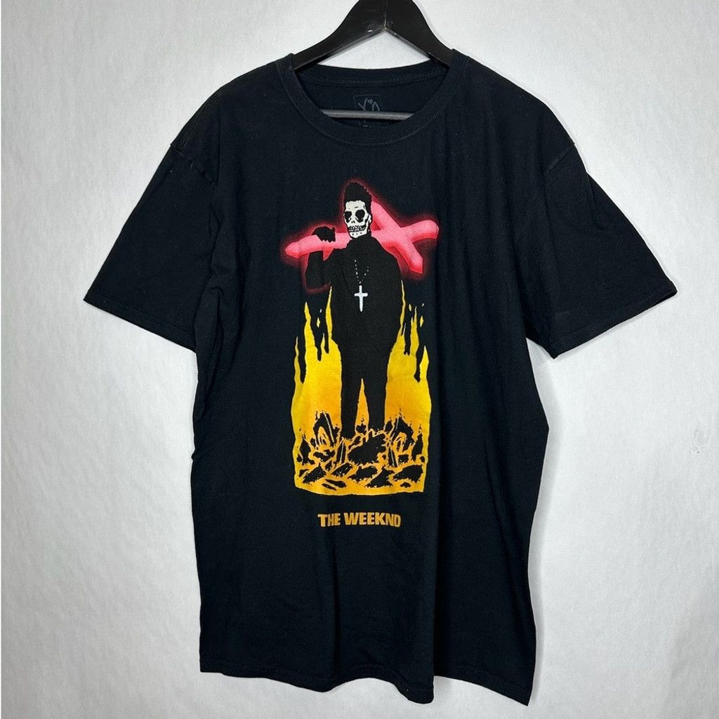 The Weeknd The Weeknd Official XO Starboy Black Tee Skeleton Cross XL Size US XL / EU 56 / 4 - 2 Thumbnail