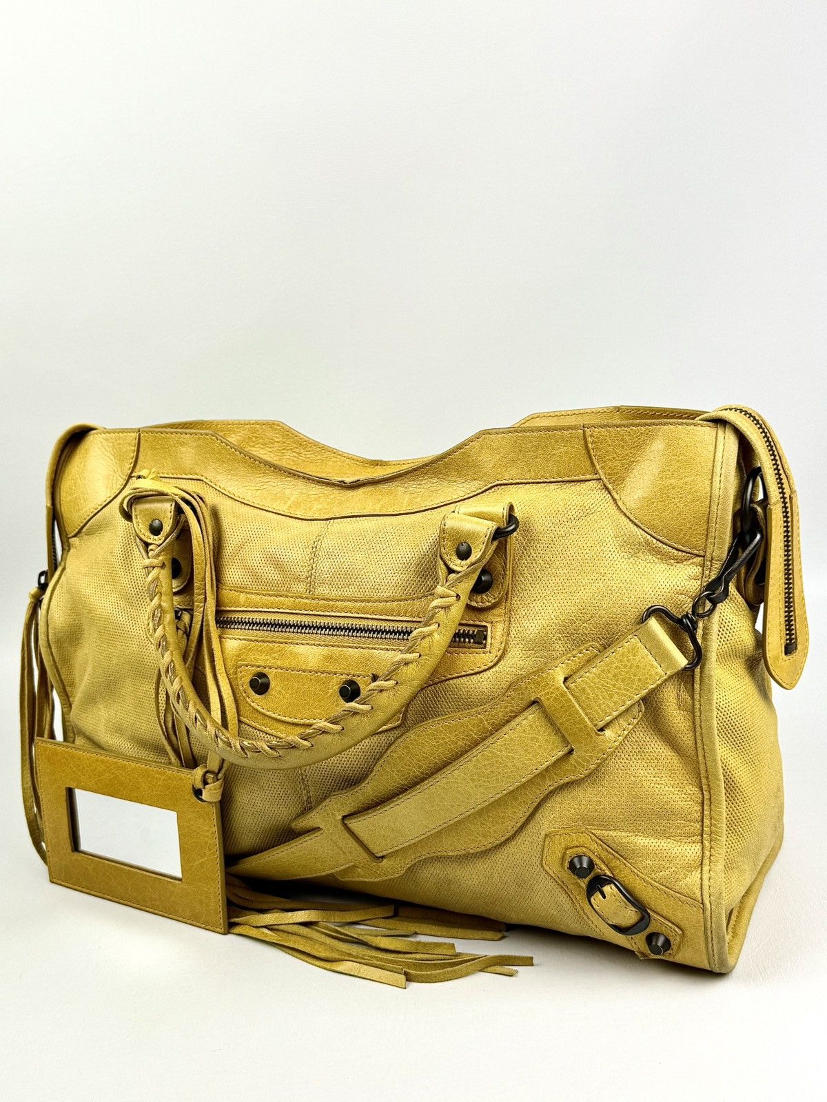 Balenciaga Balenciaga - Ghesquière - 2000’s - Lemon - Peforated - City Size ONE SIZE - 3 Thumbnail