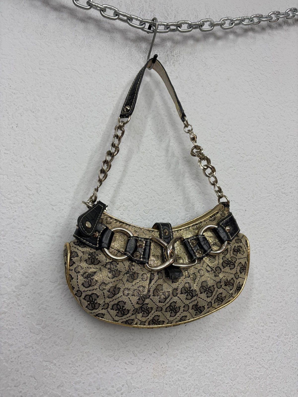 Guess Archive Guess Gold Metal y2k Baguette Shoulder Mini Bag Size ONE SIZE - 11 Thumbnail