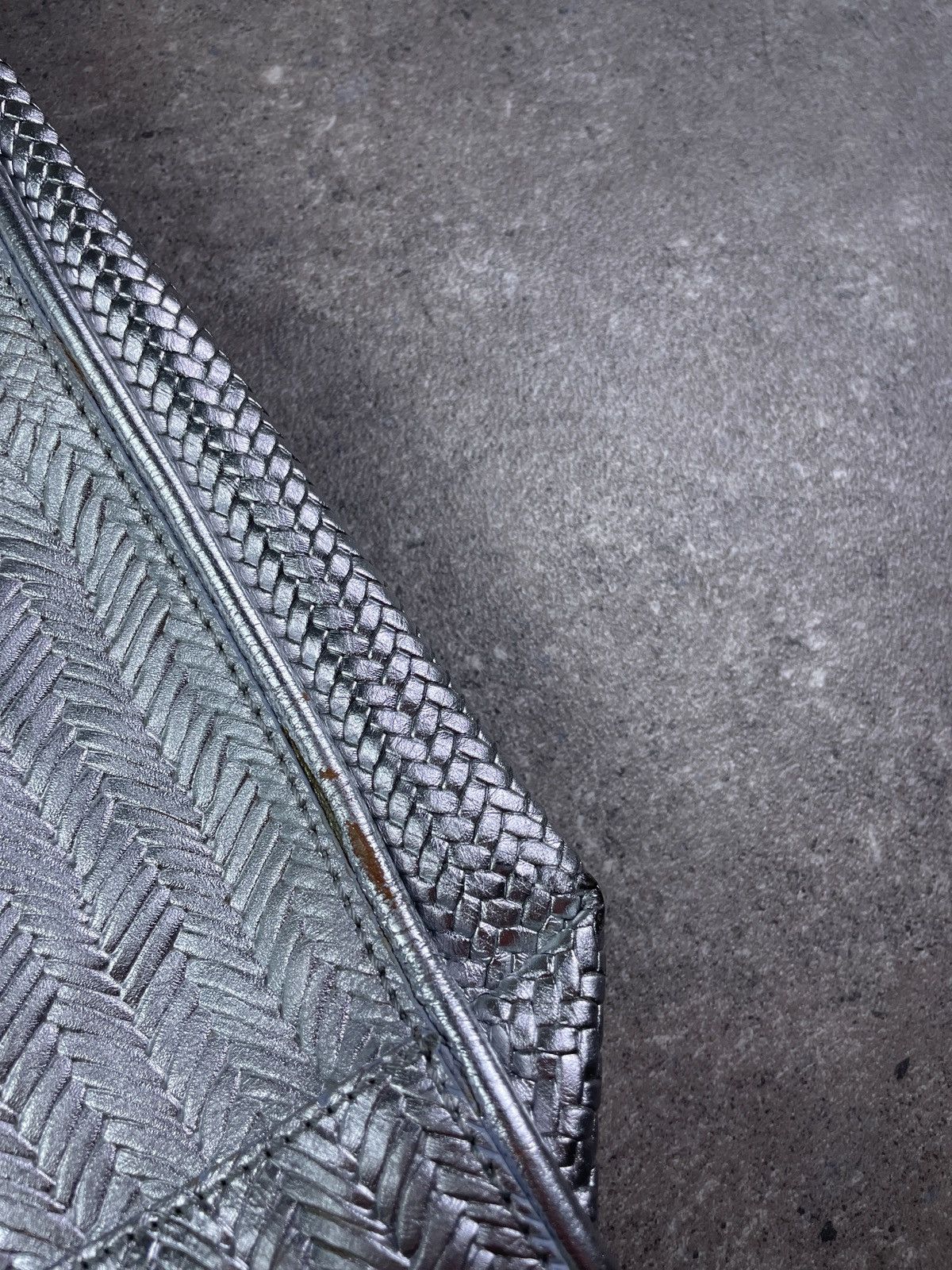 Roberto Cavalli × Vintage Vintage Y2K Avant Garde Just Cavalli Metallic Leather Bag Size ONE SIZE - 7 Thumbnail
