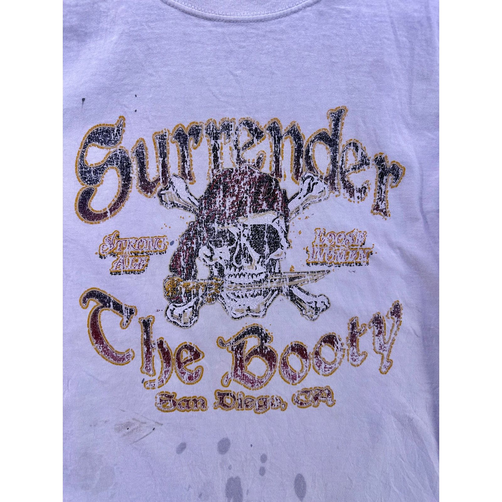 Jerzees Vint Jerzees Surrender The Booty Pirate Tshirt Size Large Size US L / EU 52-54 / 3 - 6 Thumbnail