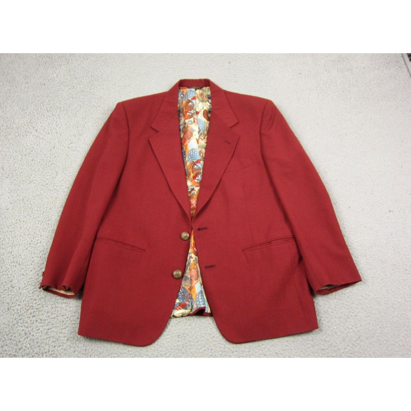 Vintage Vintage Palm Beach Blazer Mens 40 Red Coat Beach of Blazer Champions 80s Size 40R - 2 Thumbnail