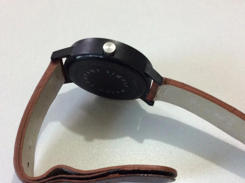 Designer company simple watch white dial brown leather strap watch Size ONE SIZE - 6 Thumbnail