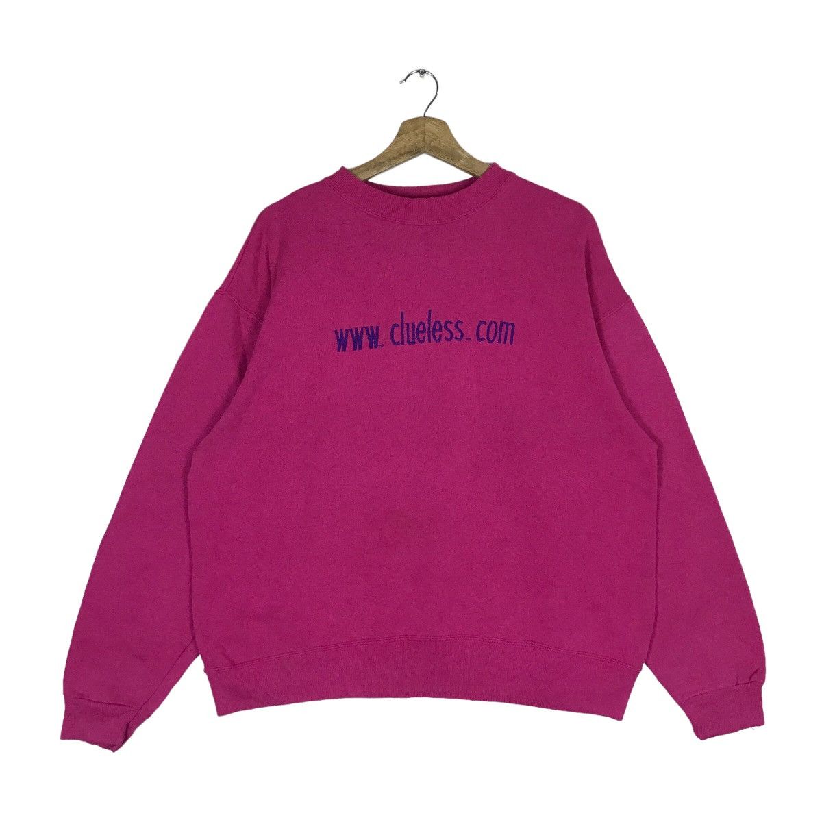 Hanes Vintage Hanes www.clueless.com Spell Out Pullover Jumper Size US L / EU 52-54 / 3 - 1 Thumbnail