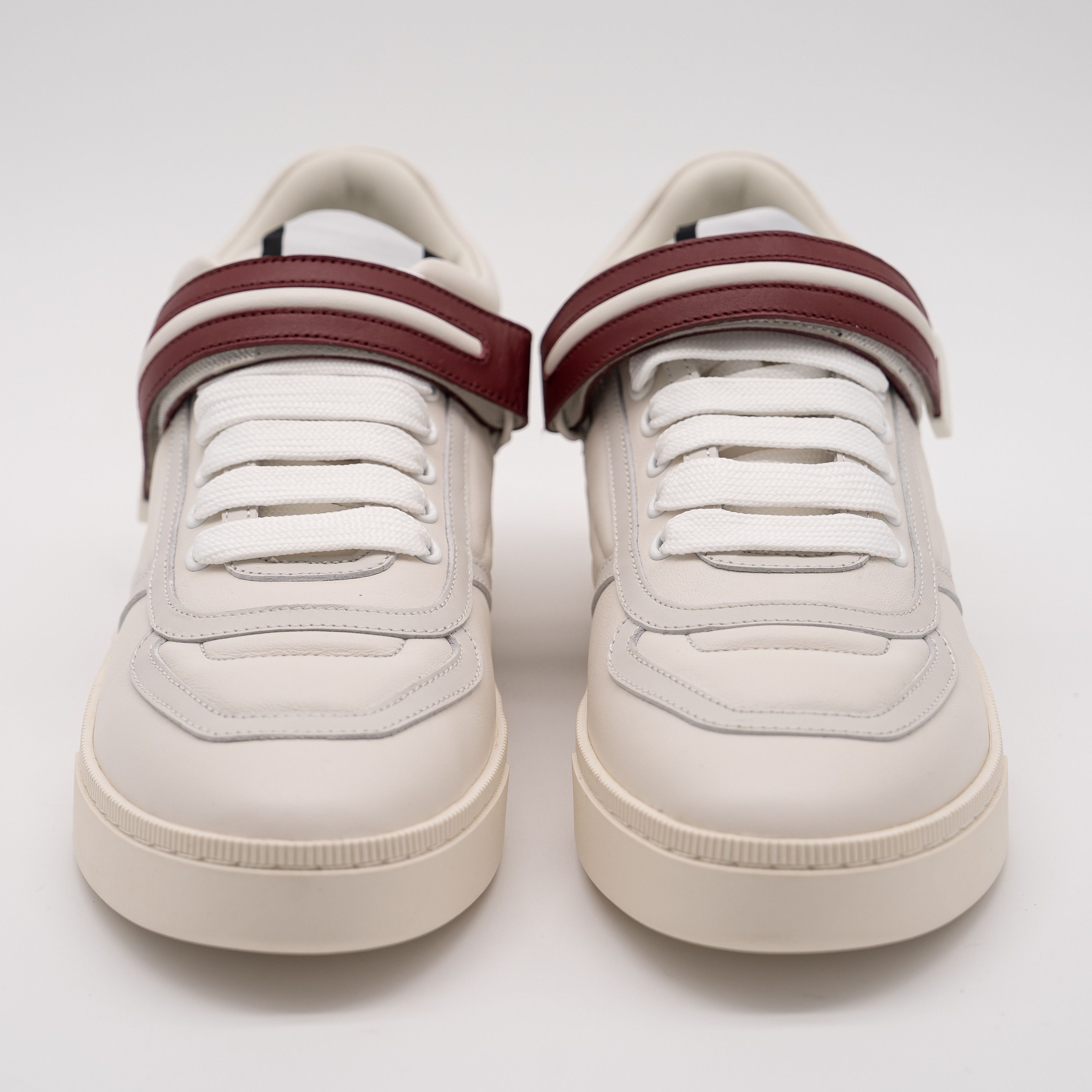 Bally 10.5 Bally Royce White Leather Sneakers Strap Size US 10.5 / IT 40.5 - 2 Thumbnail
