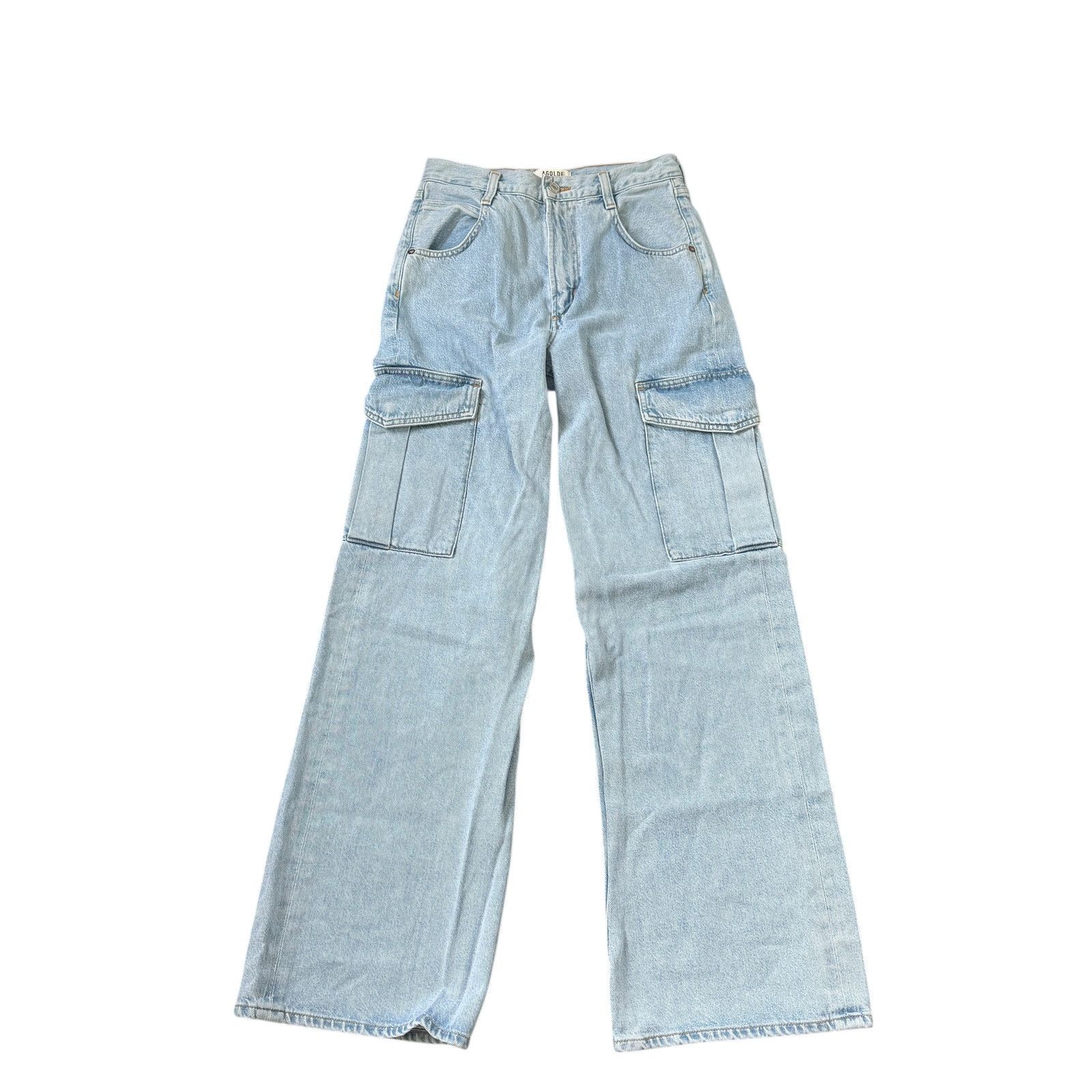 Agolde AGOLDE Minka Cargo Jeans Realm Wash Size 25" / US 0 / IT 36 - 2 Thumbnail