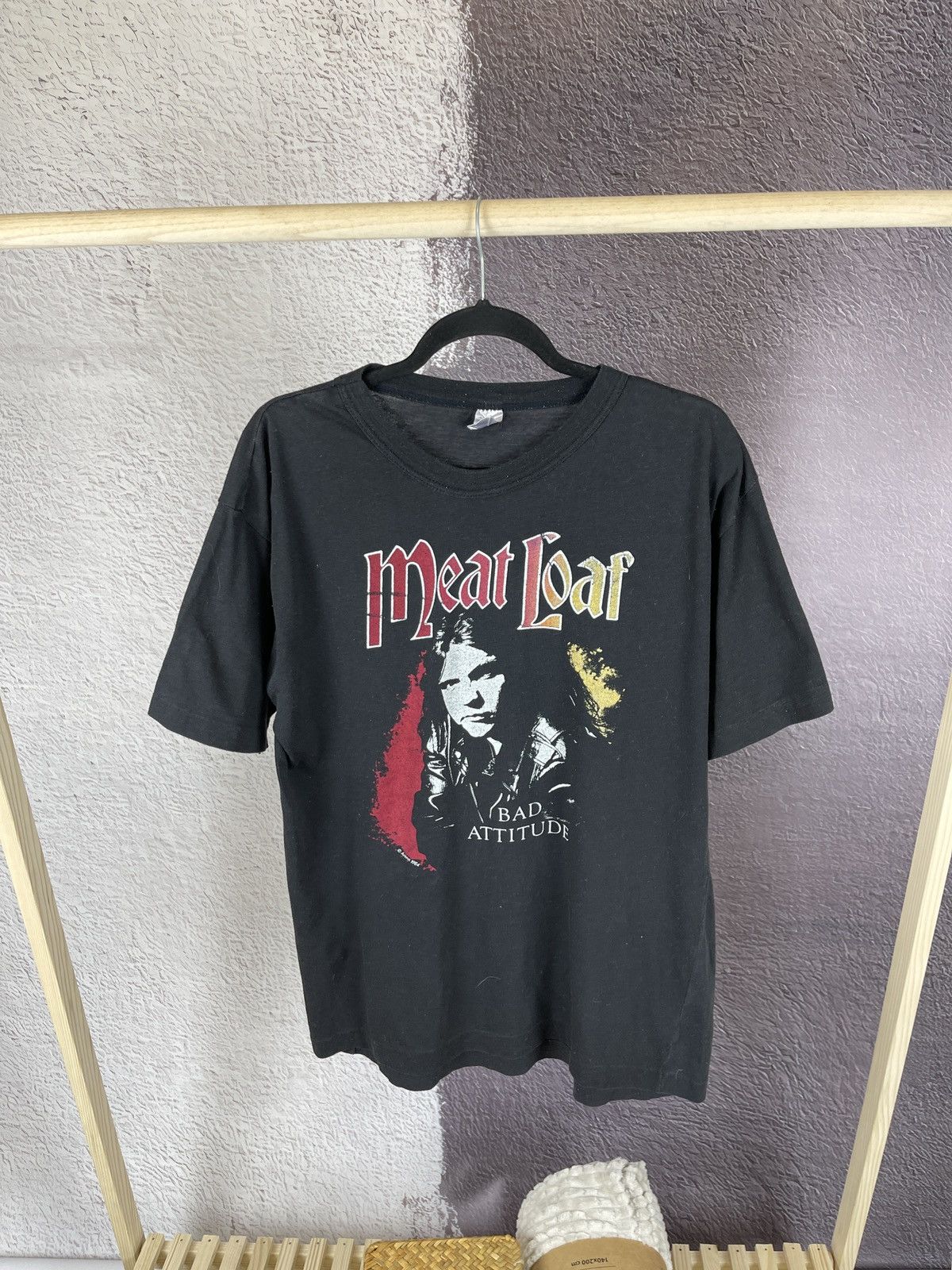 Band Tees Vintage 1984 Meat Loaf Bad Attitude tour 84/85 band tee Size US XL / EU 56 / 4 - 1 Thumbnail